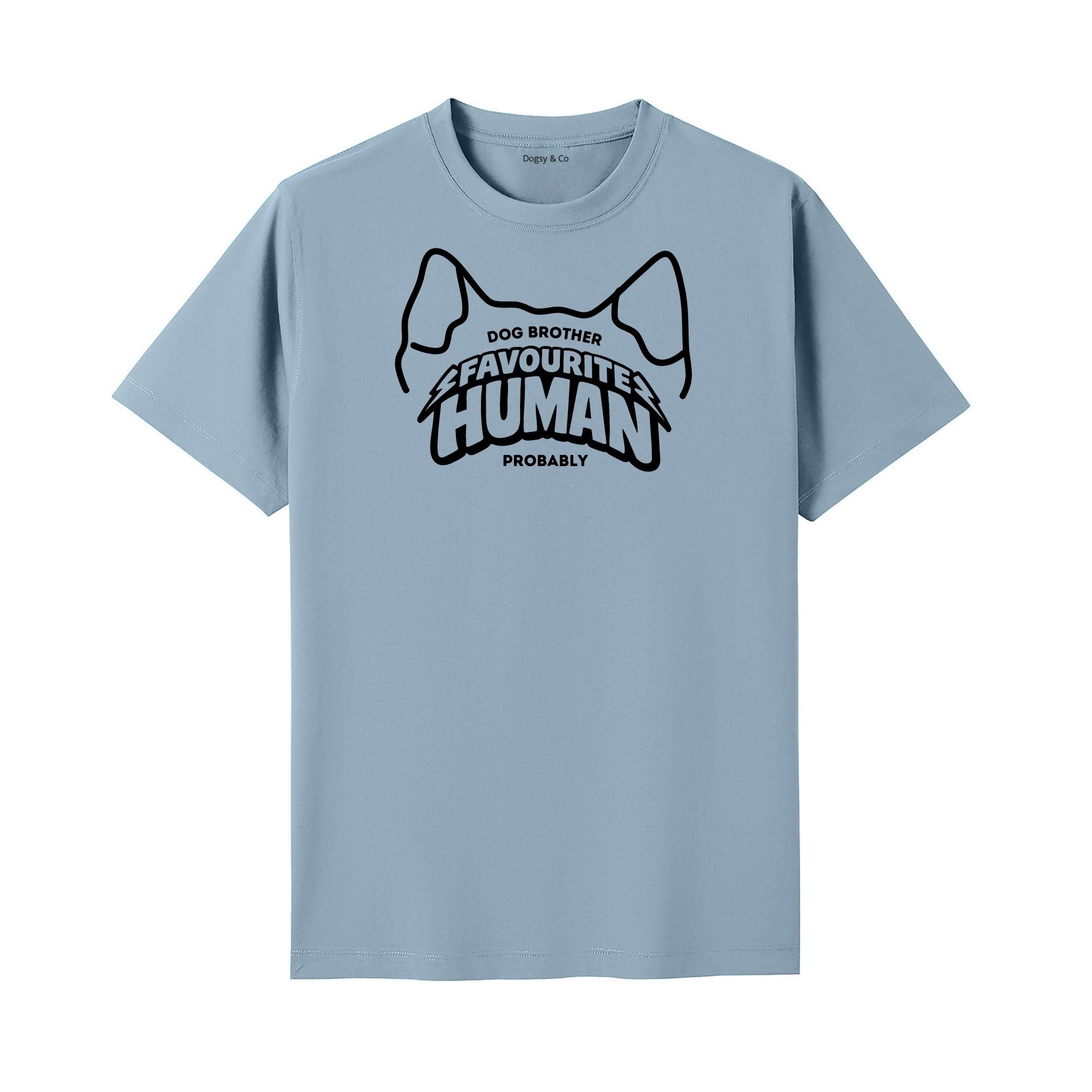 Favourite human (probably) Dog Brother T-Shirt - image 4