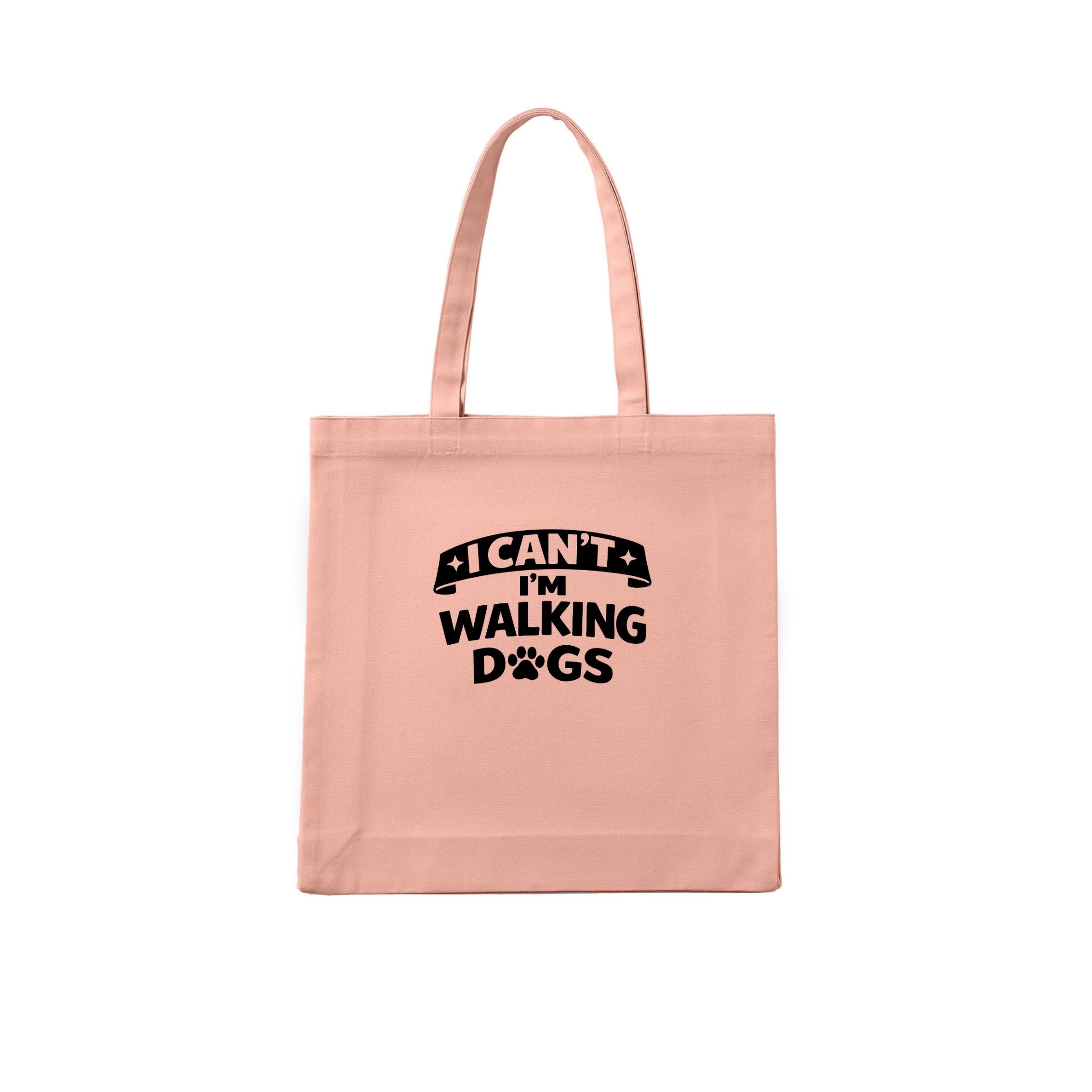 I Can't - I'm Walking Dogs Tote Bag - detail view