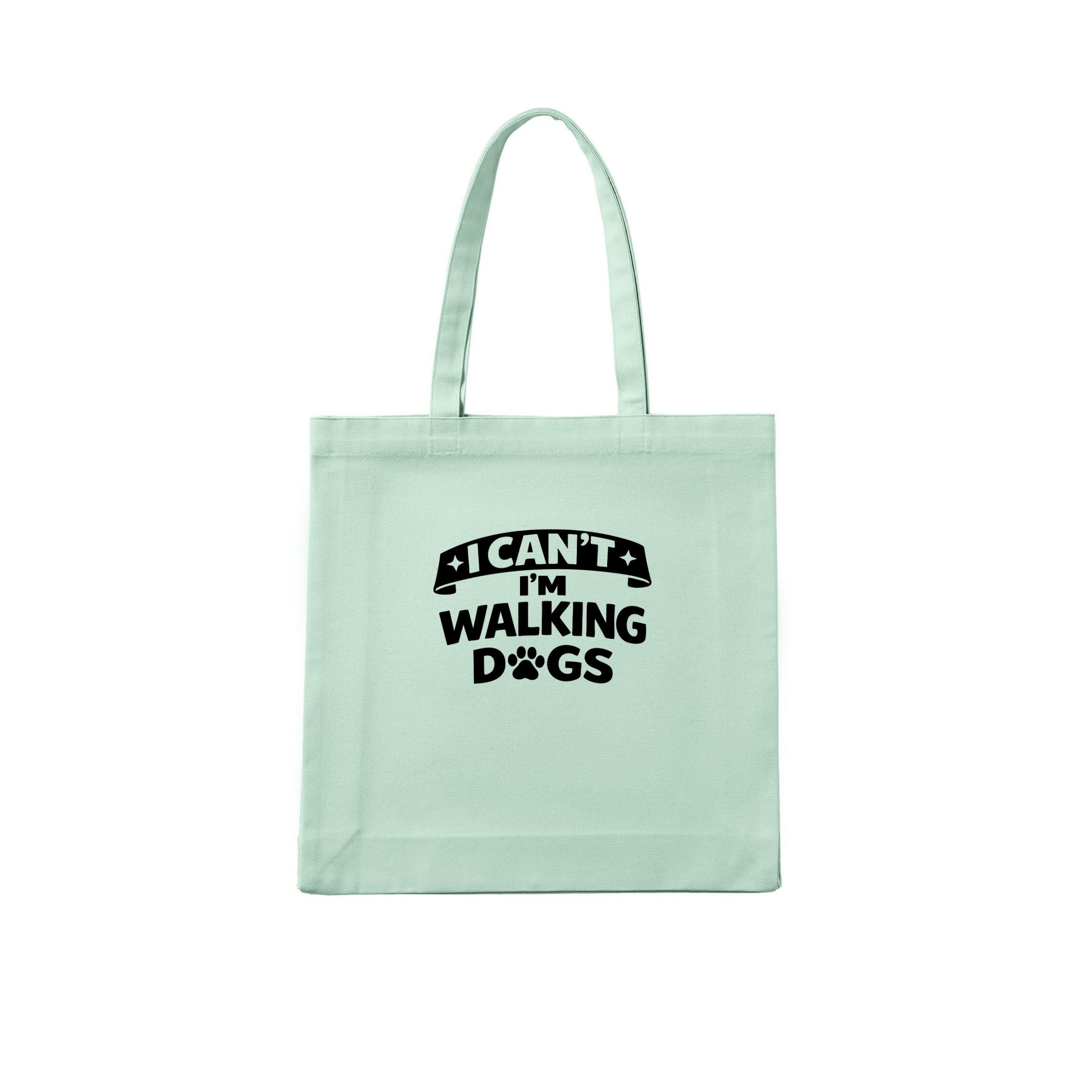 I Can't - I'm Walking Dogs Tote Bag - alternate view