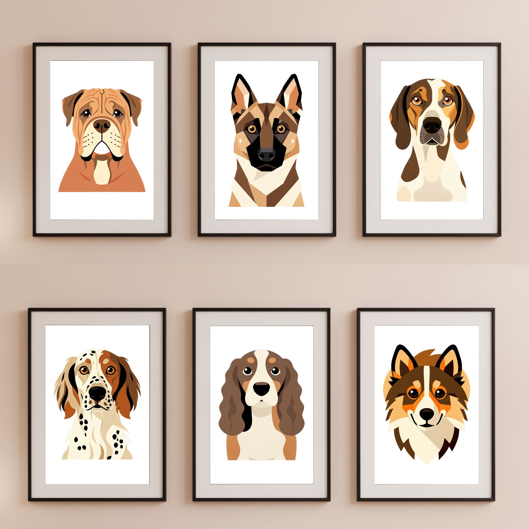 Bold Block Art Print - Framed Nursery Mockup
