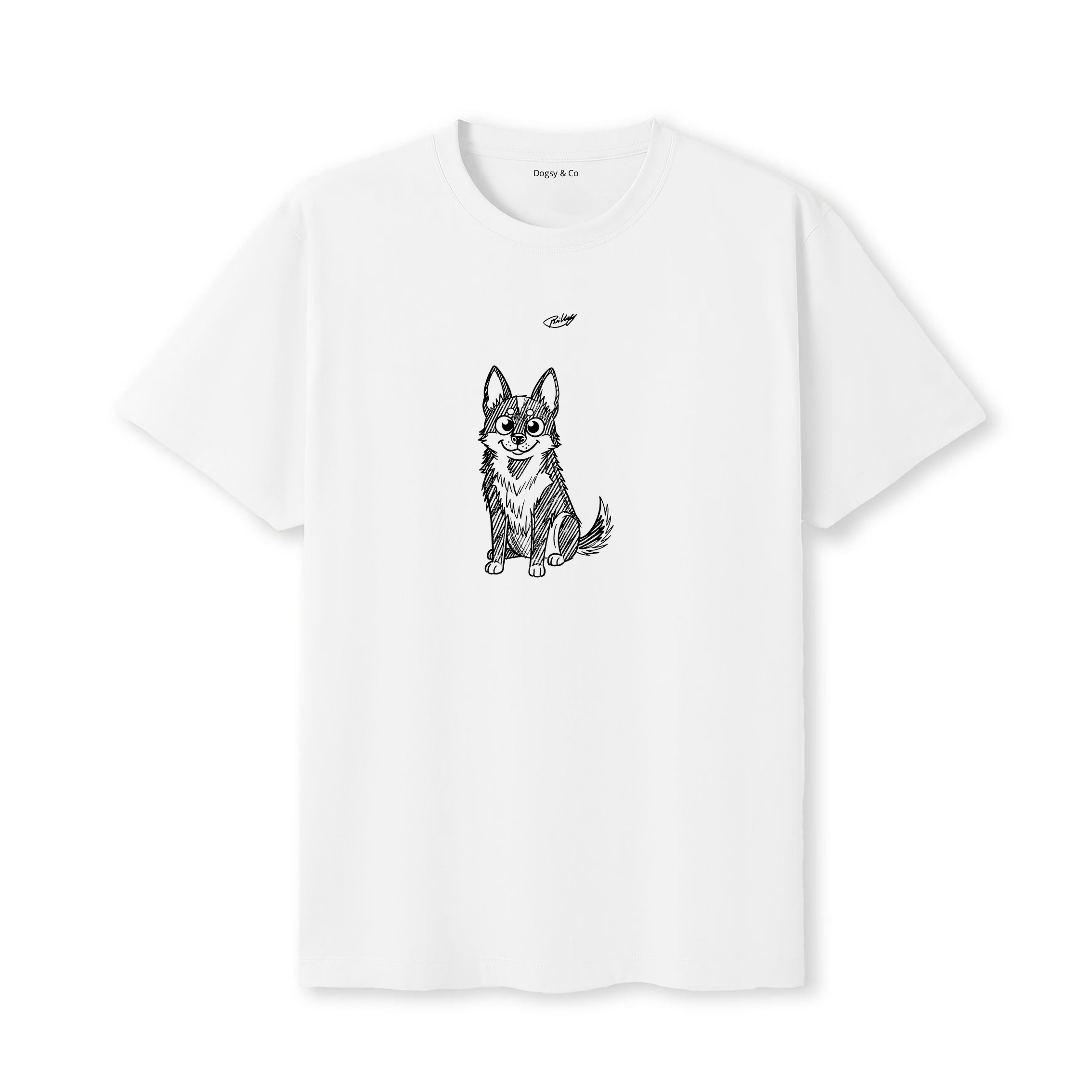 Dutch Shepherd Scraggy Dog T-Shirt - White