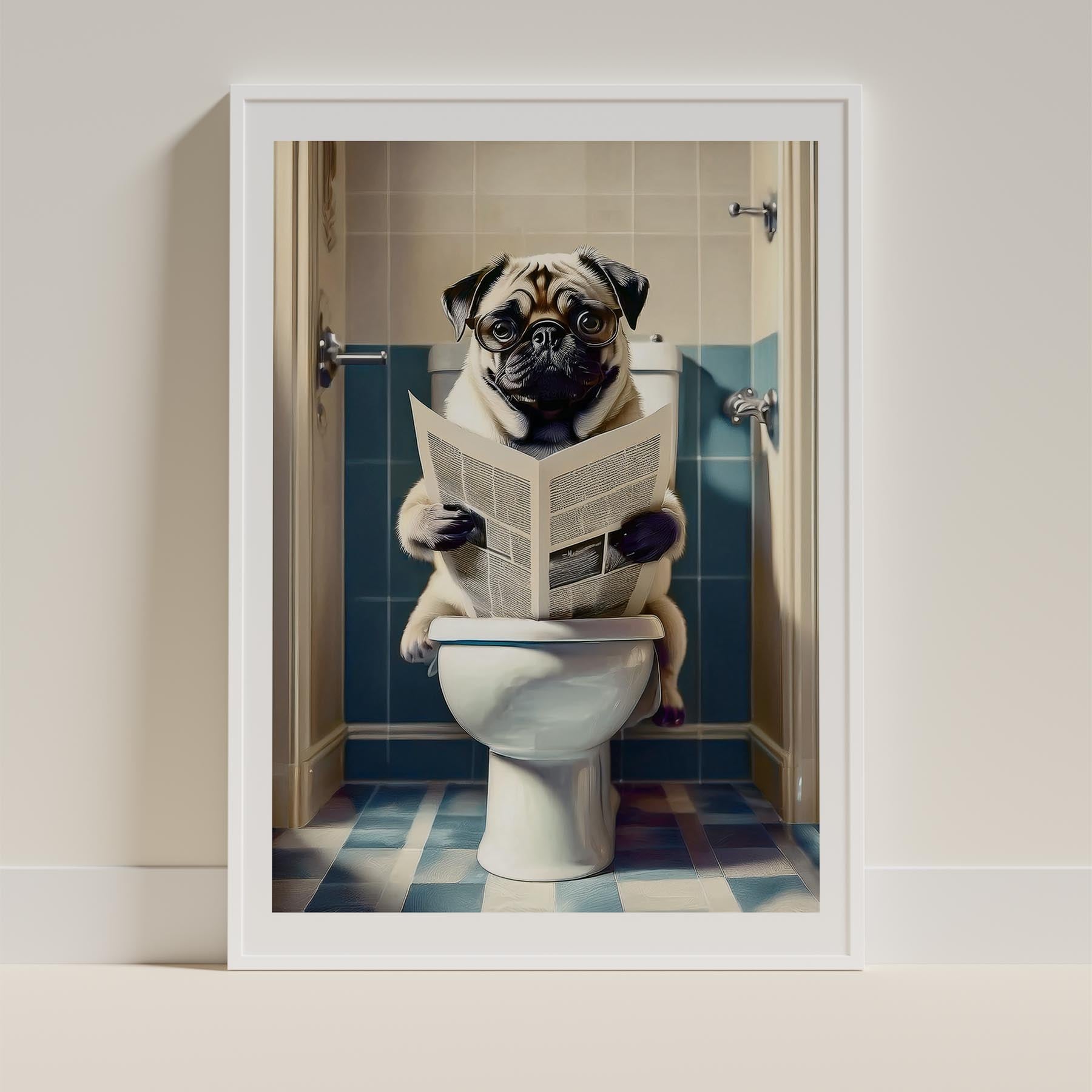 Pug Toilet Humour Dog Series 1 image 9