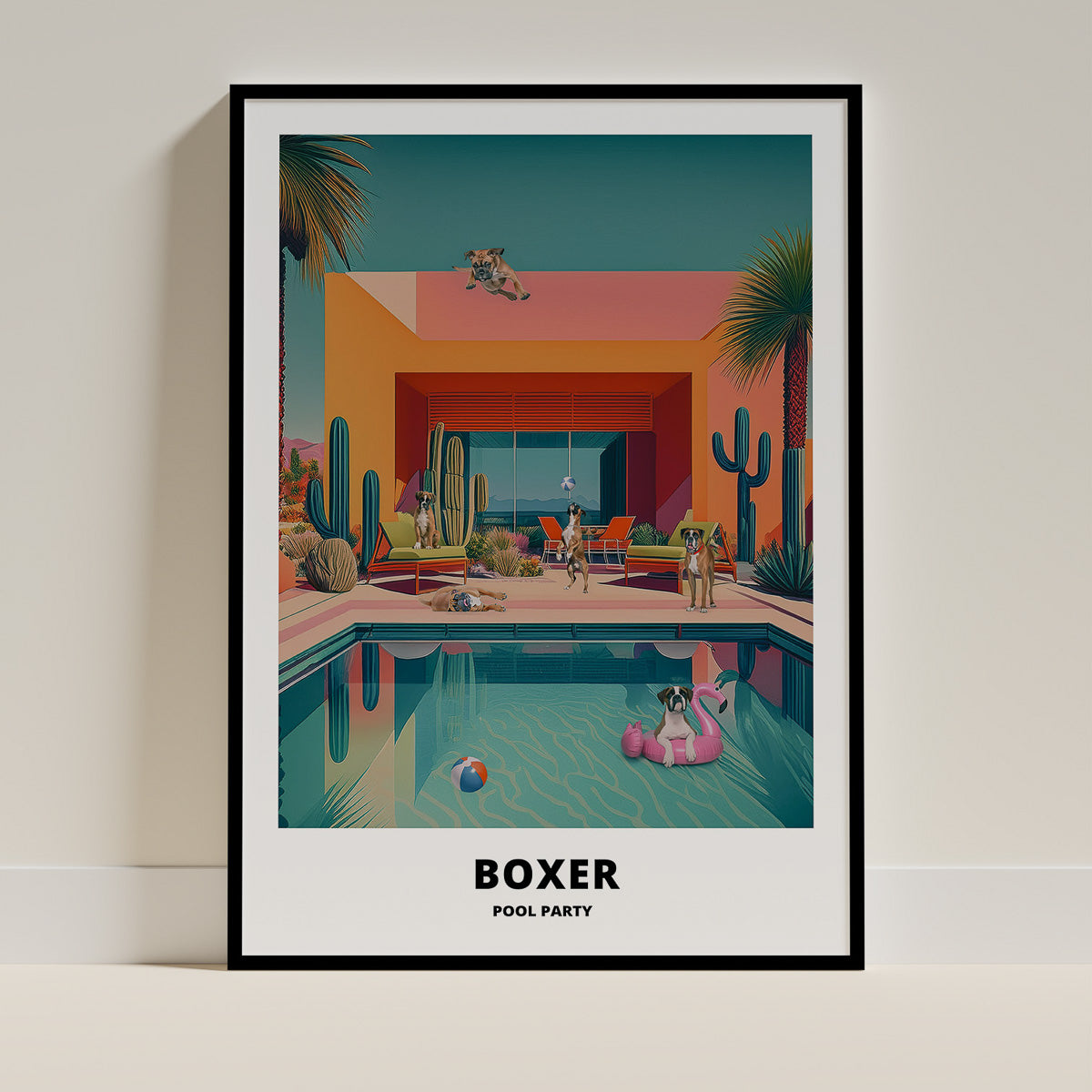 Boxer Dog Art Print Unframed Vol 3 | 4 Unique Designs | Wall Art Gift for Dog Lovers - Image 4 | Dogsy & Co