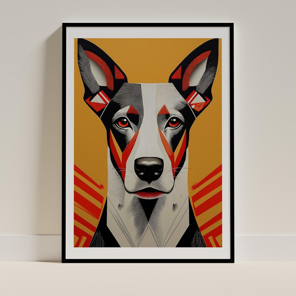 Cattle Dog Geometric Orange Series image 0