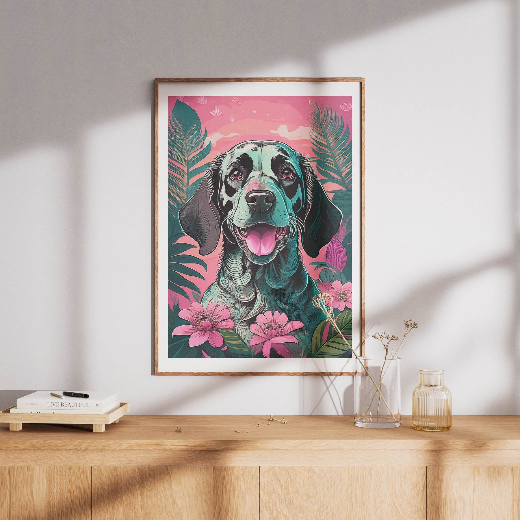 English Setter Flowery Dog image 8