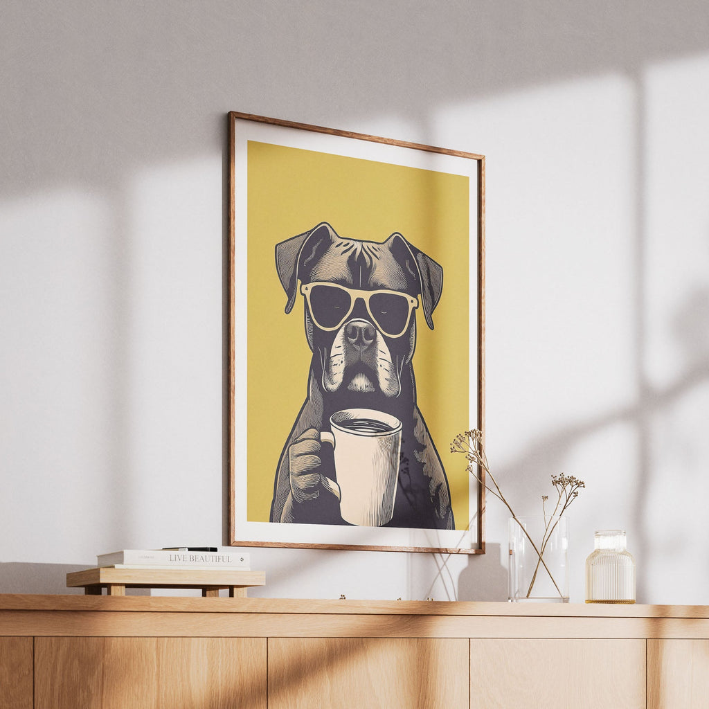 Boxer Chillin Coffee Dog image 6
