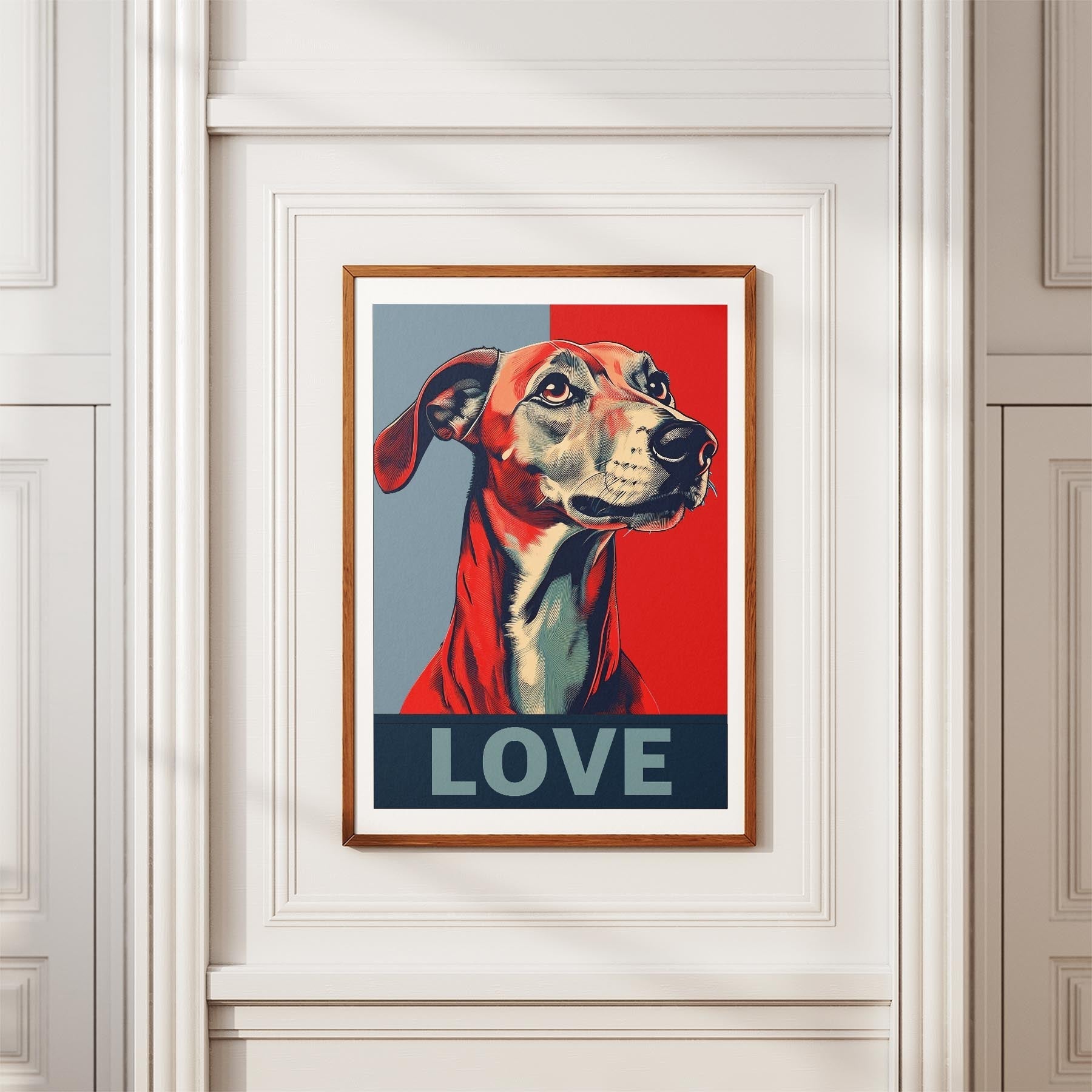 Greyhound LOVE Series Inspired by the Obama Poster image 3