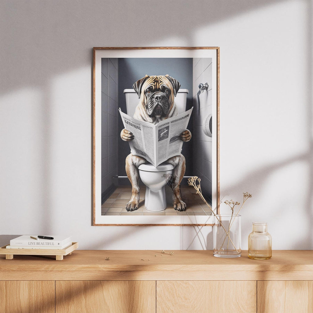 Bullmastiff Toilet Humour Dog Series image 8
