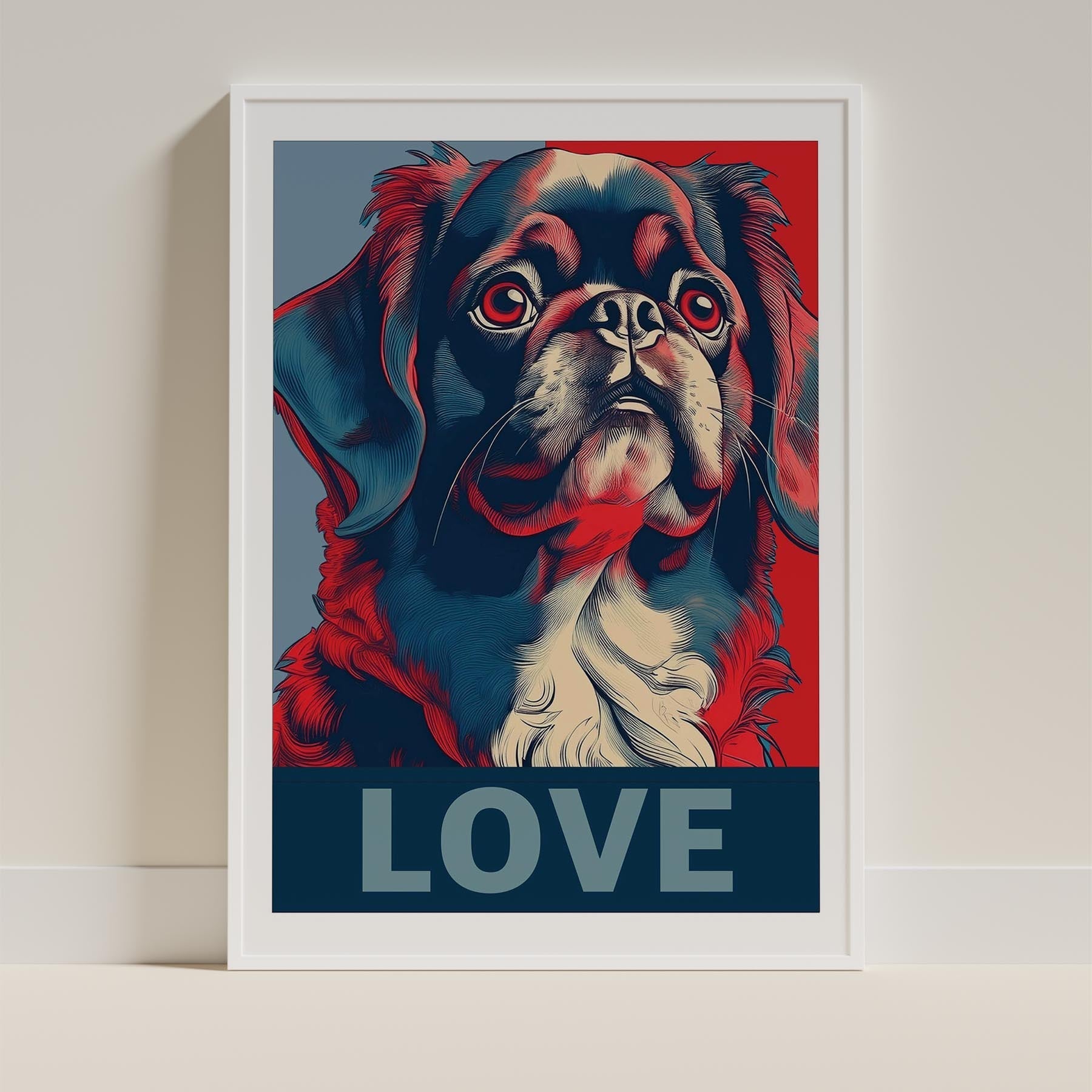 Pekingese LOVE Series Inspired by the Obama Poster image 9
