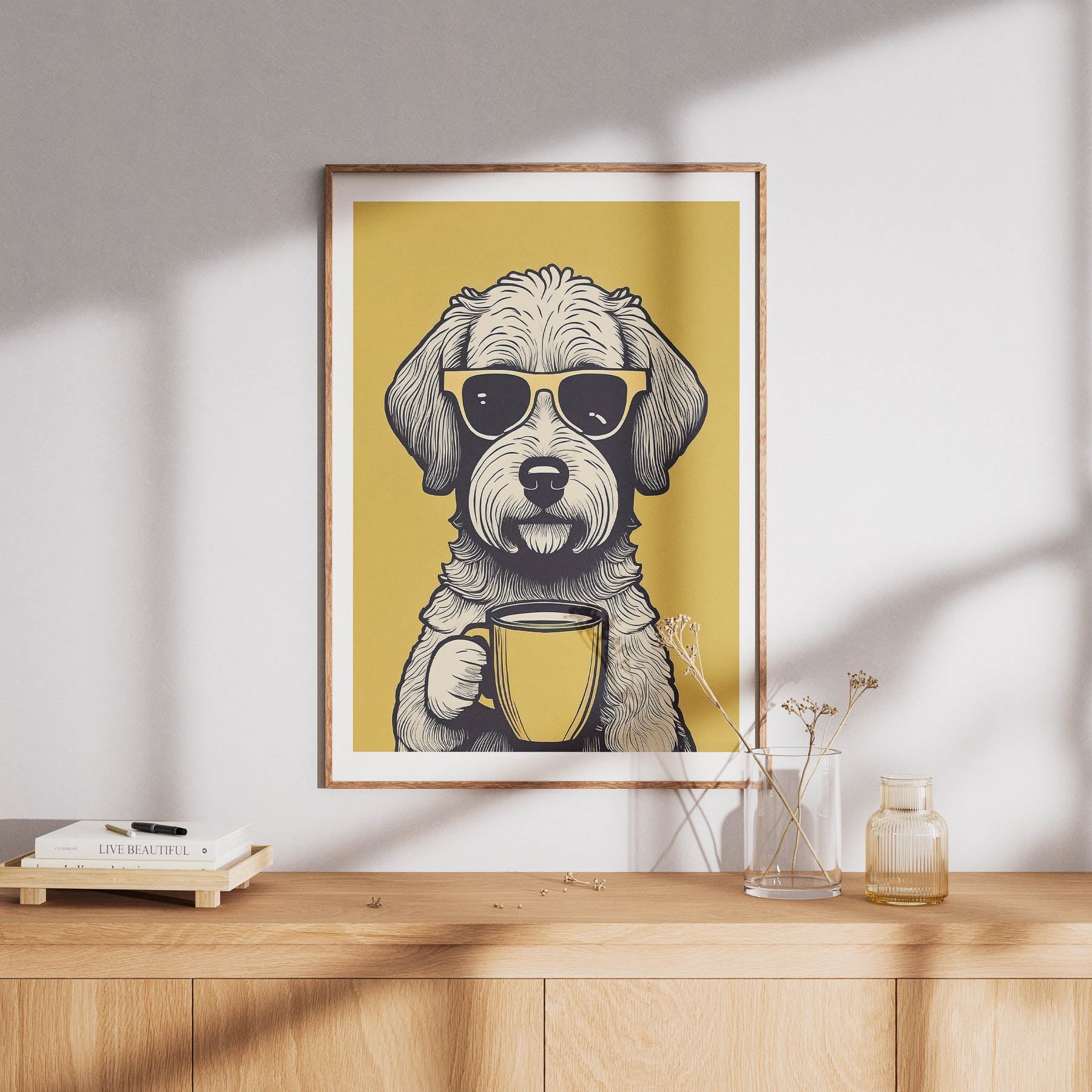 Groodle Chillin Coffee Dog image 8