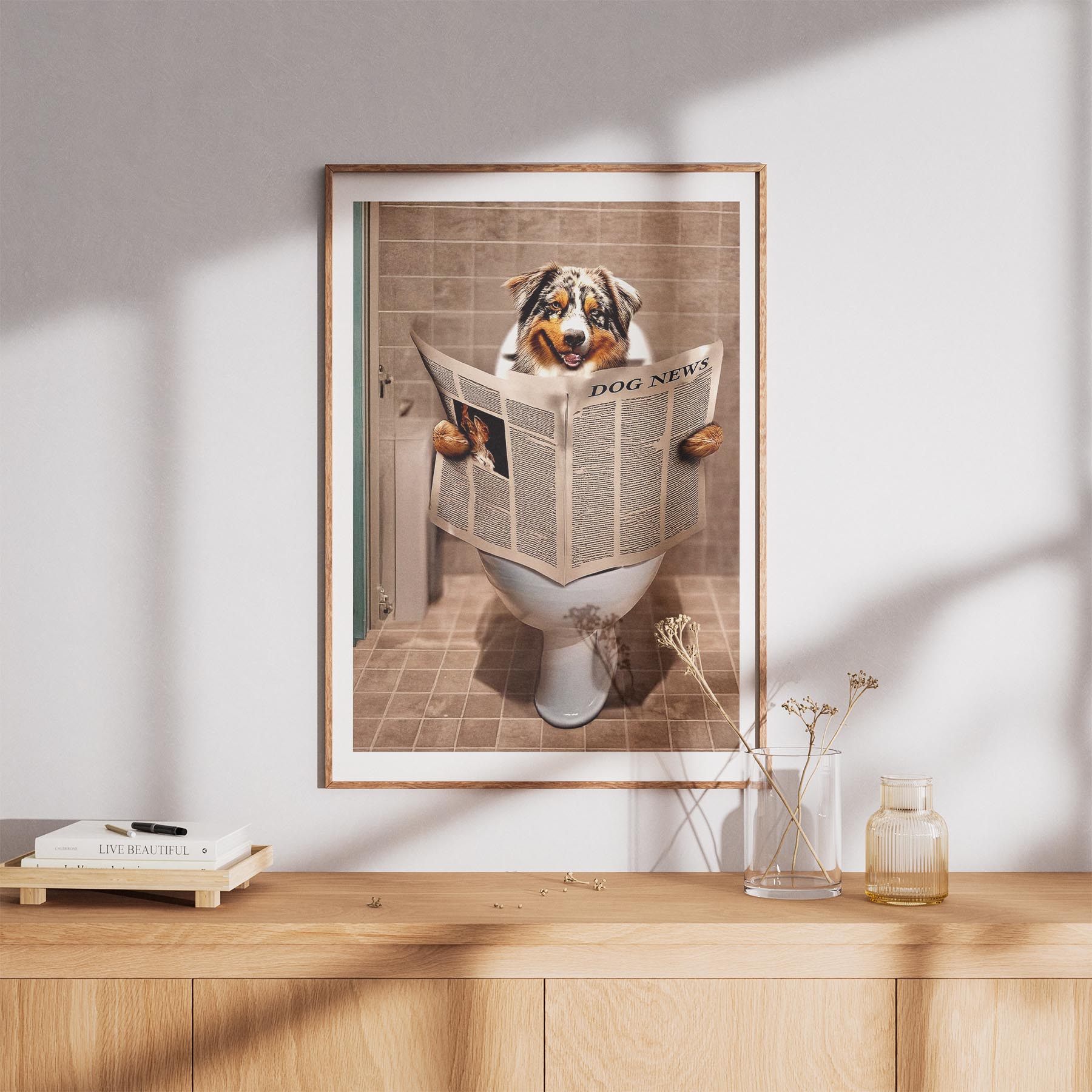 Australian Shepherd Toilet Humour Dog Series 1 image 8