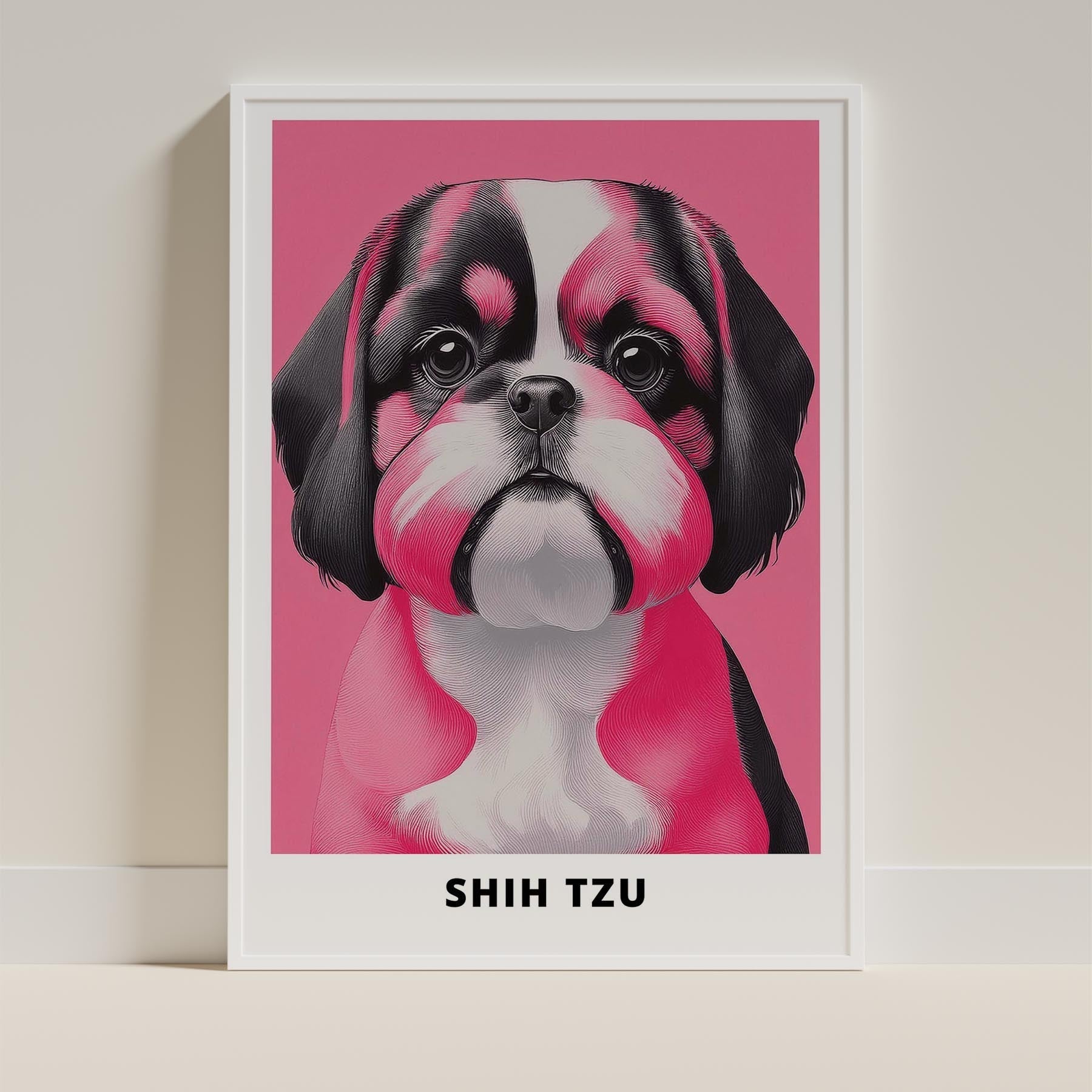 Shih Tzu Pink and Black Dog Series 2 image 9