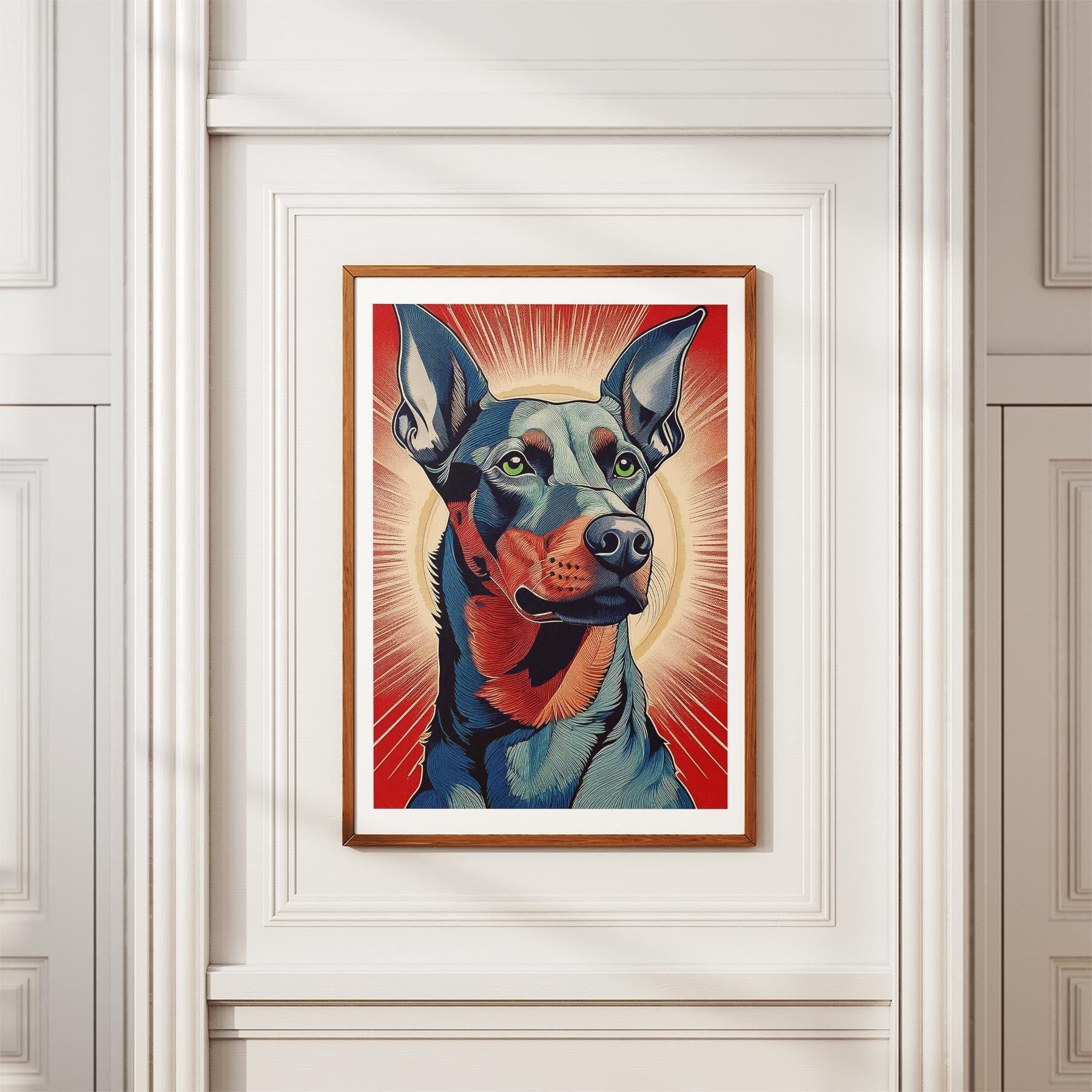 Doberman Hokusai Japanese Inspired Dog Series 1 image 3