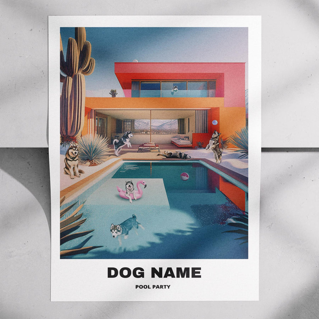 Alaskan Malamute Custom Pool Party image 5