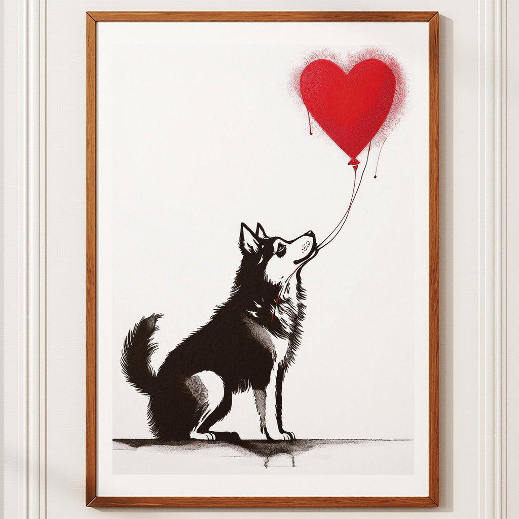 Alaskan Malamute DOGSY Series inspired by the Art of Banksy image 10