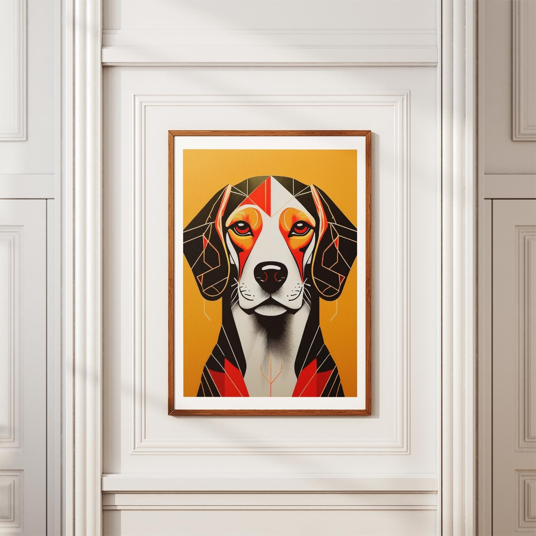 Beagle Geometric Orange Series image 3