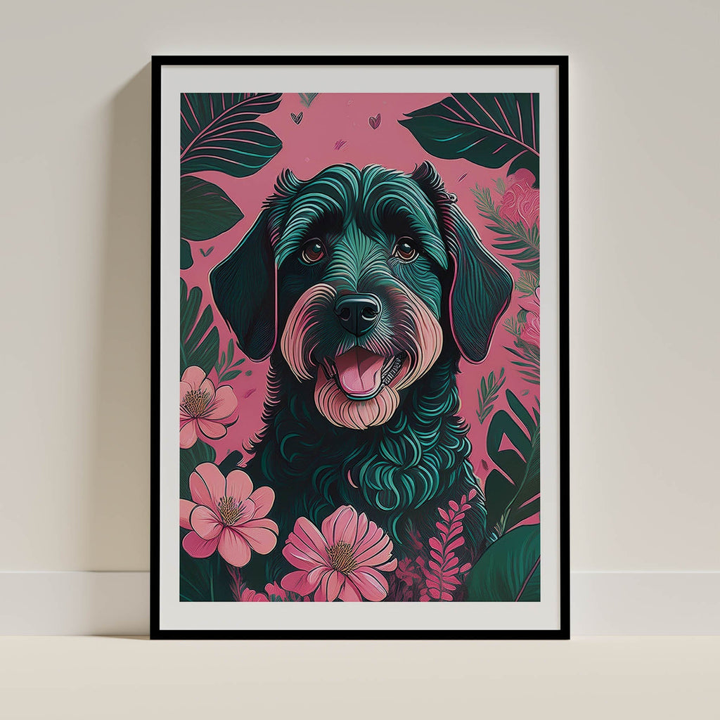 Labradoodle Flowery Dog image 0