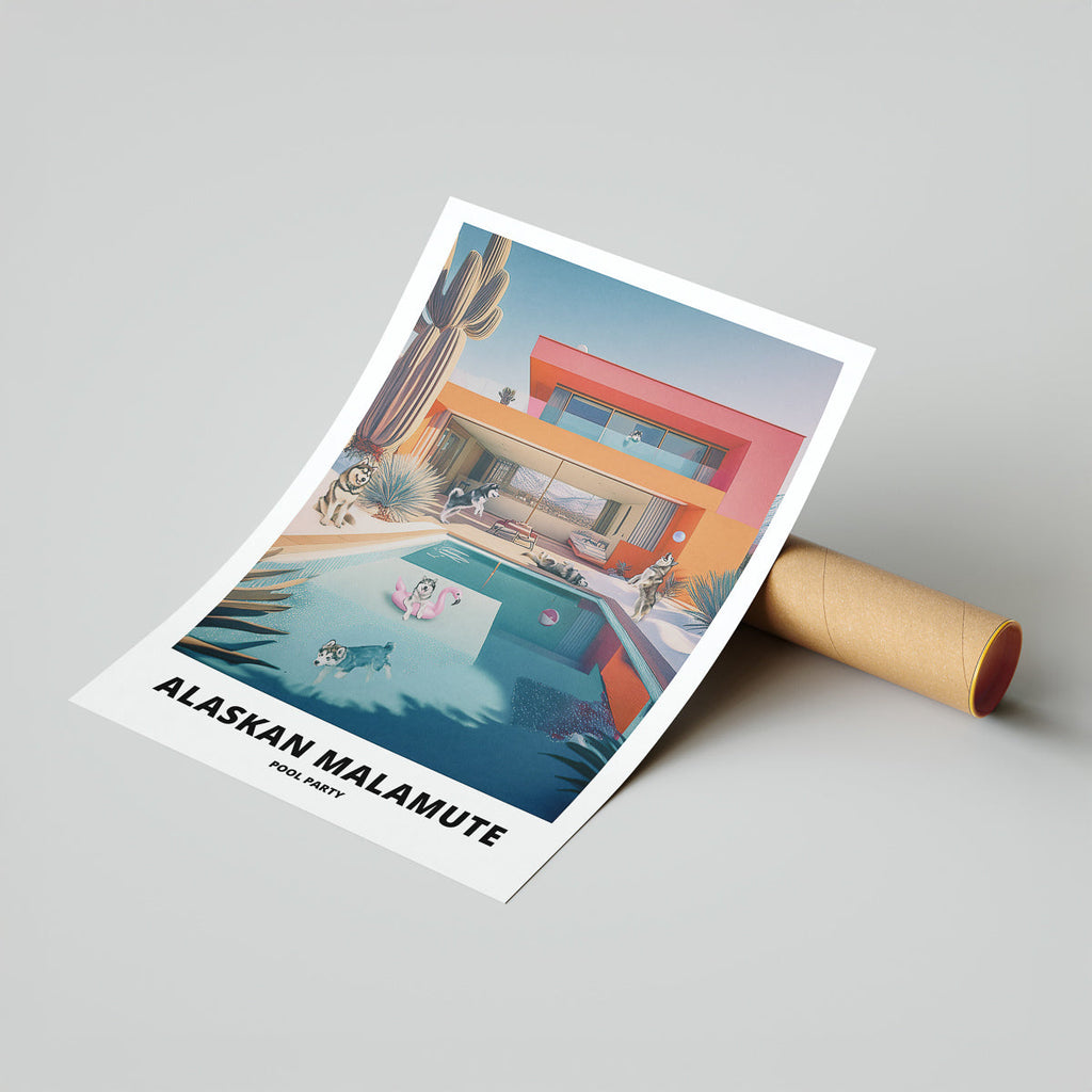 Alaskan Malamute Pool Party image 7