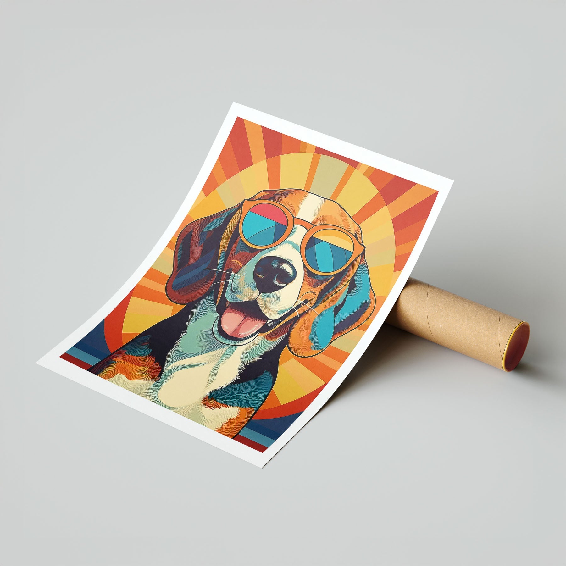 Beagle In Colourful Sunnies 1 image 7