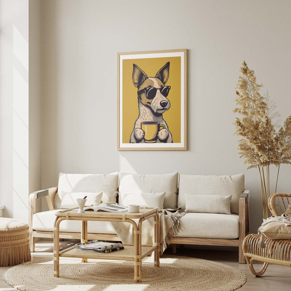 Fox Terrier Chillin Coffee Dog image 1