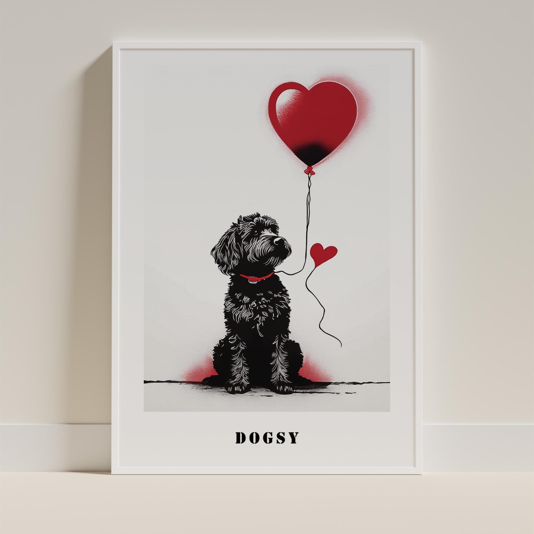 Groodle DOGSY Series inspired by the Art of Banksy with text Dogsy image 9