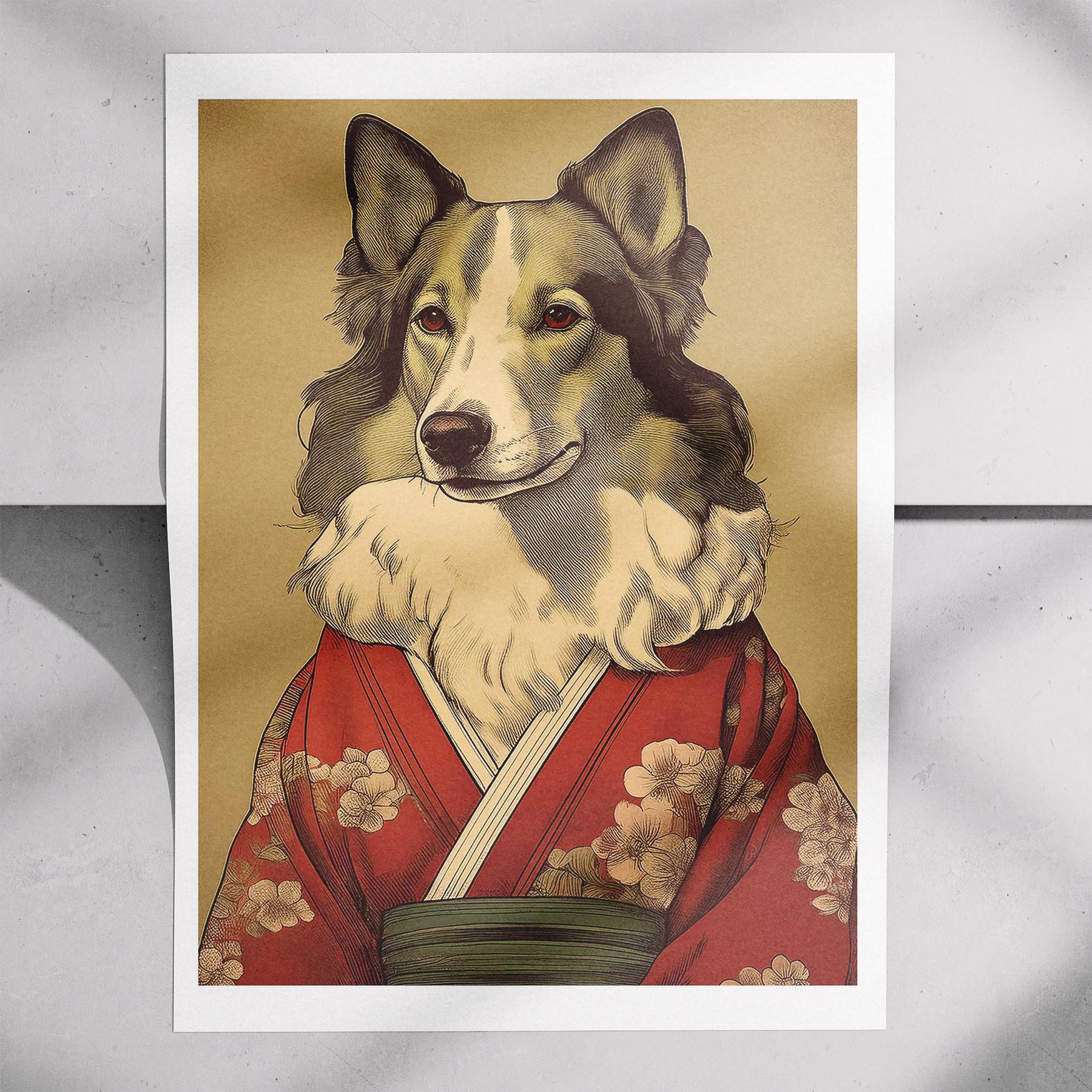 Rough Smooth Collie Japanse Kimono Dog Series image 7