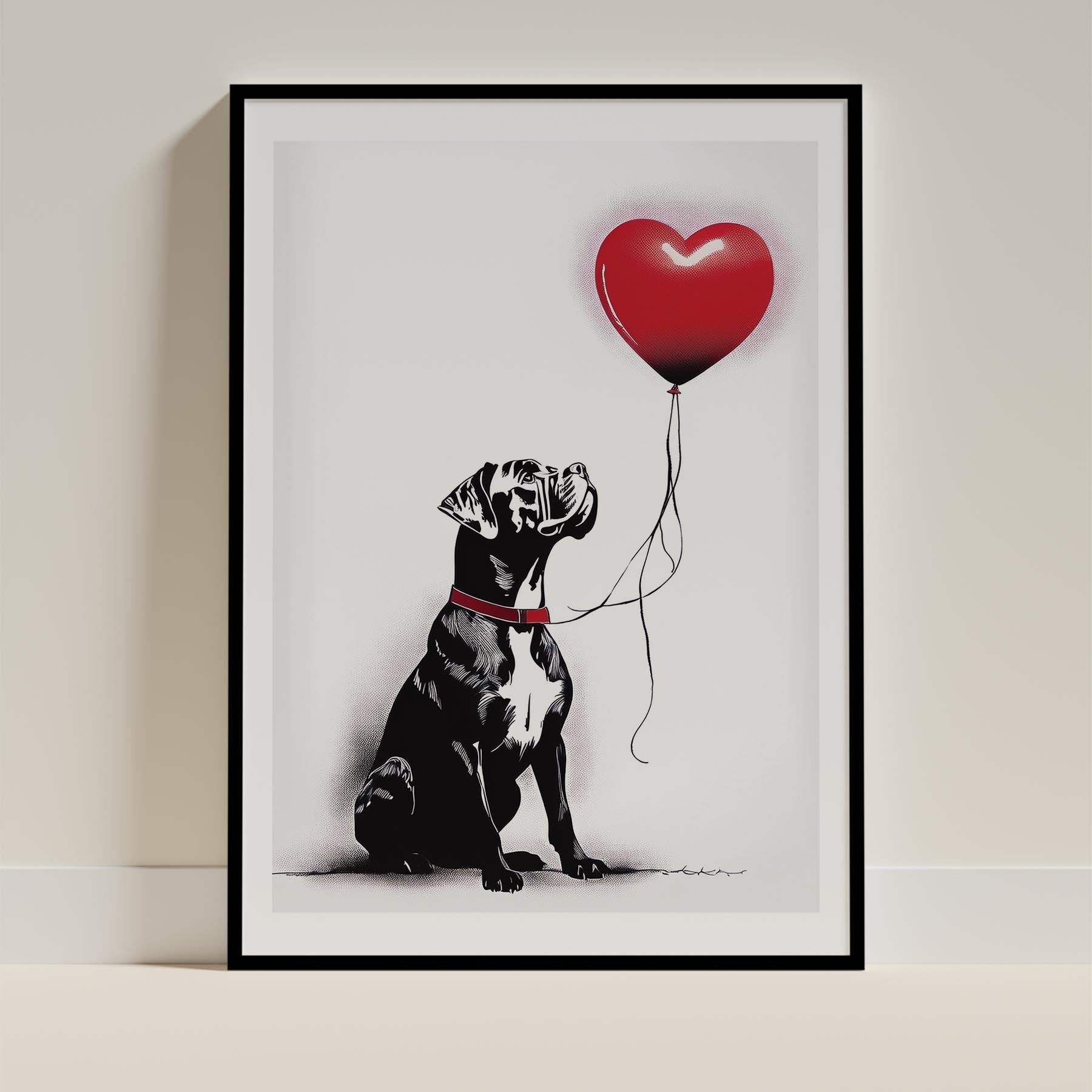 Boxer DOGSY Series inspired by the Art of Banksy image 0
