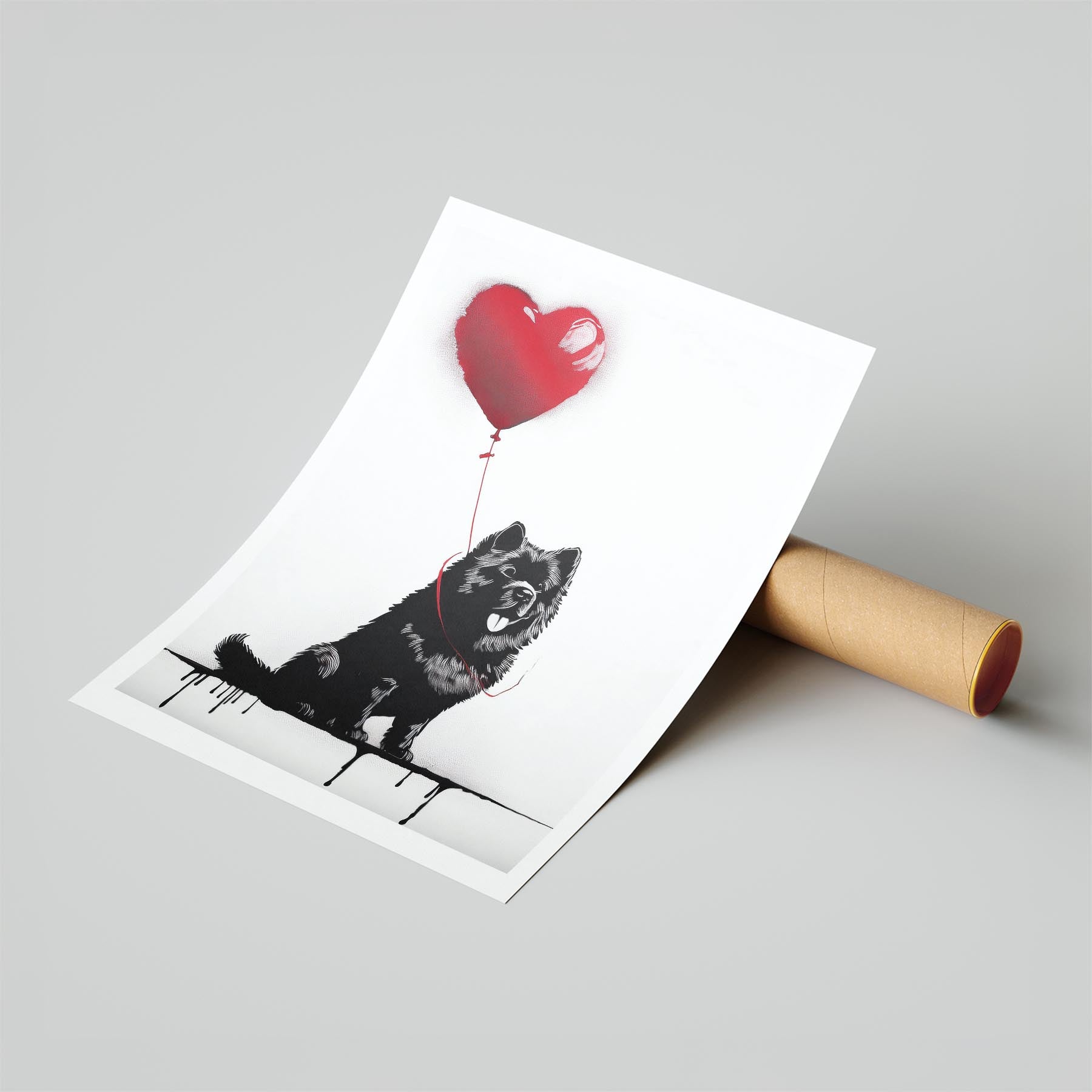 Chow Chow DOGSY Series inspired by the Art of Banksy image 6