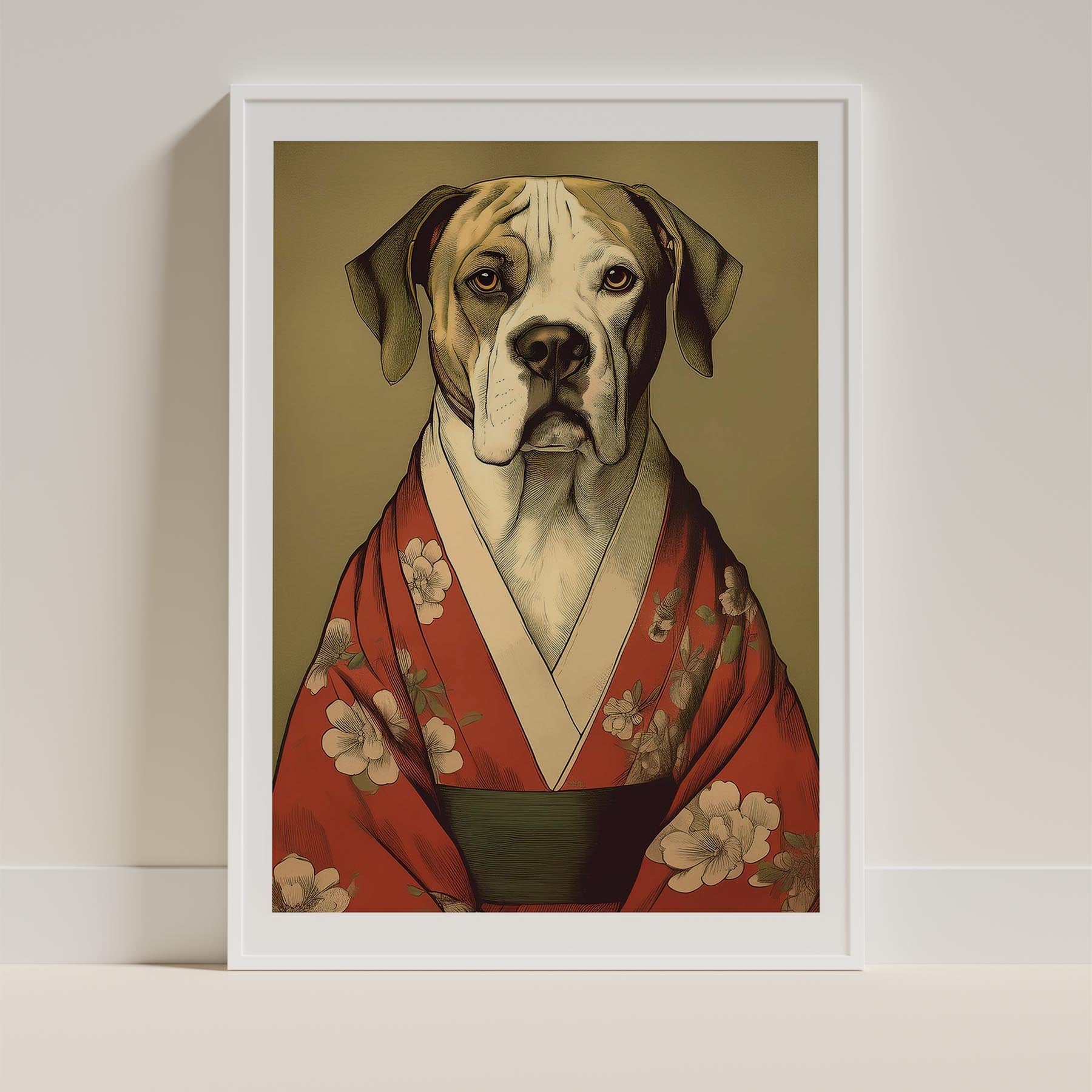 Dogue de Bordeaux Japanse Kimono Dog Series image 9