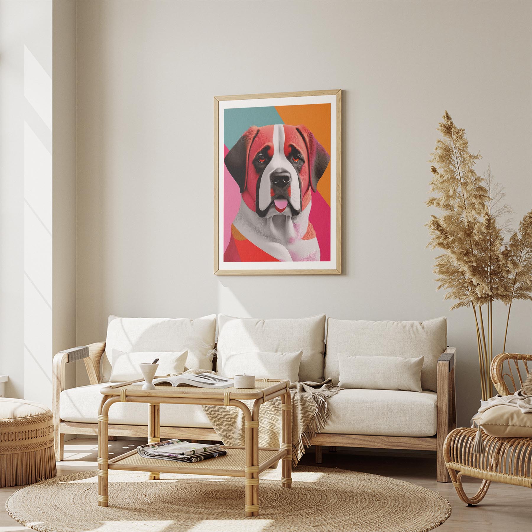 Saint Bernard Modern Pop Dog Series image 2