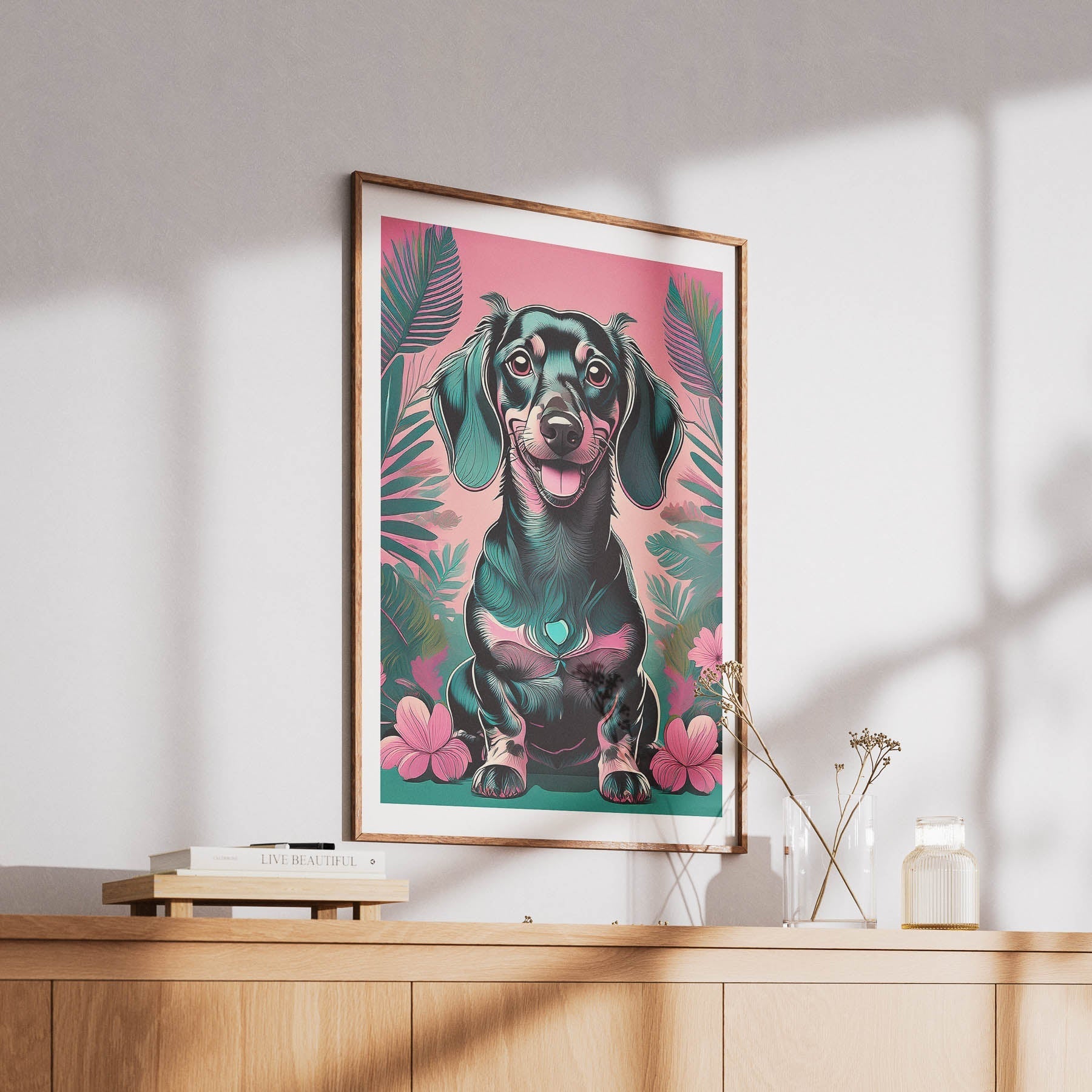 Dachshund 1 Flowery Dog image 6