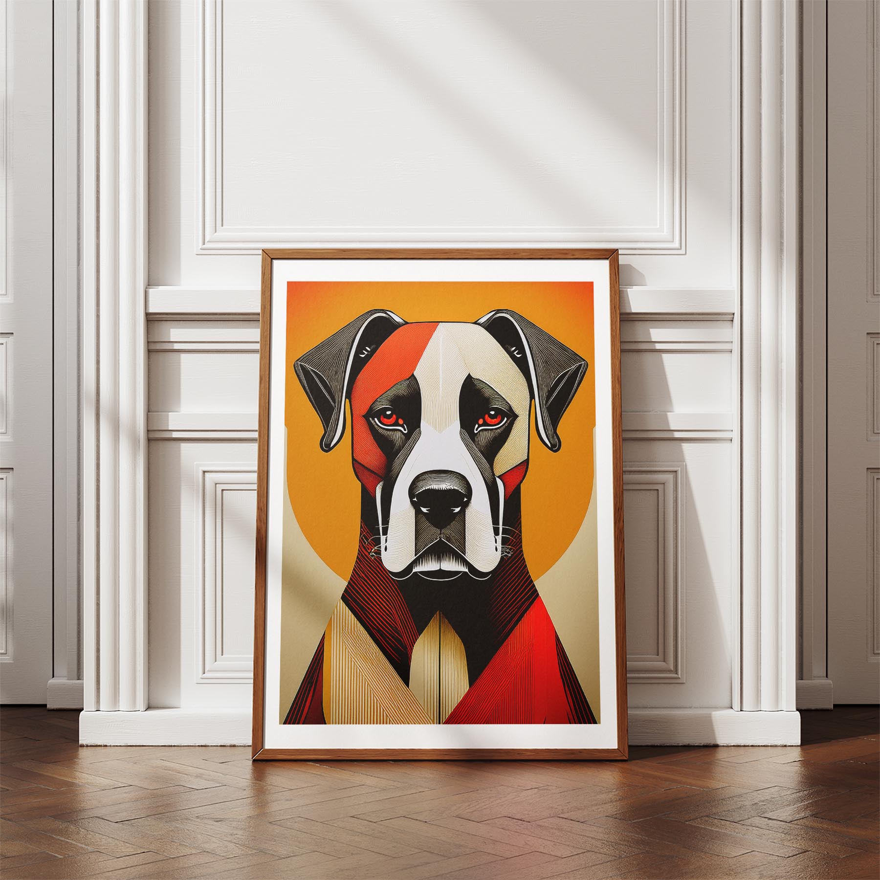 Boxer Geometric Orange Series image 4