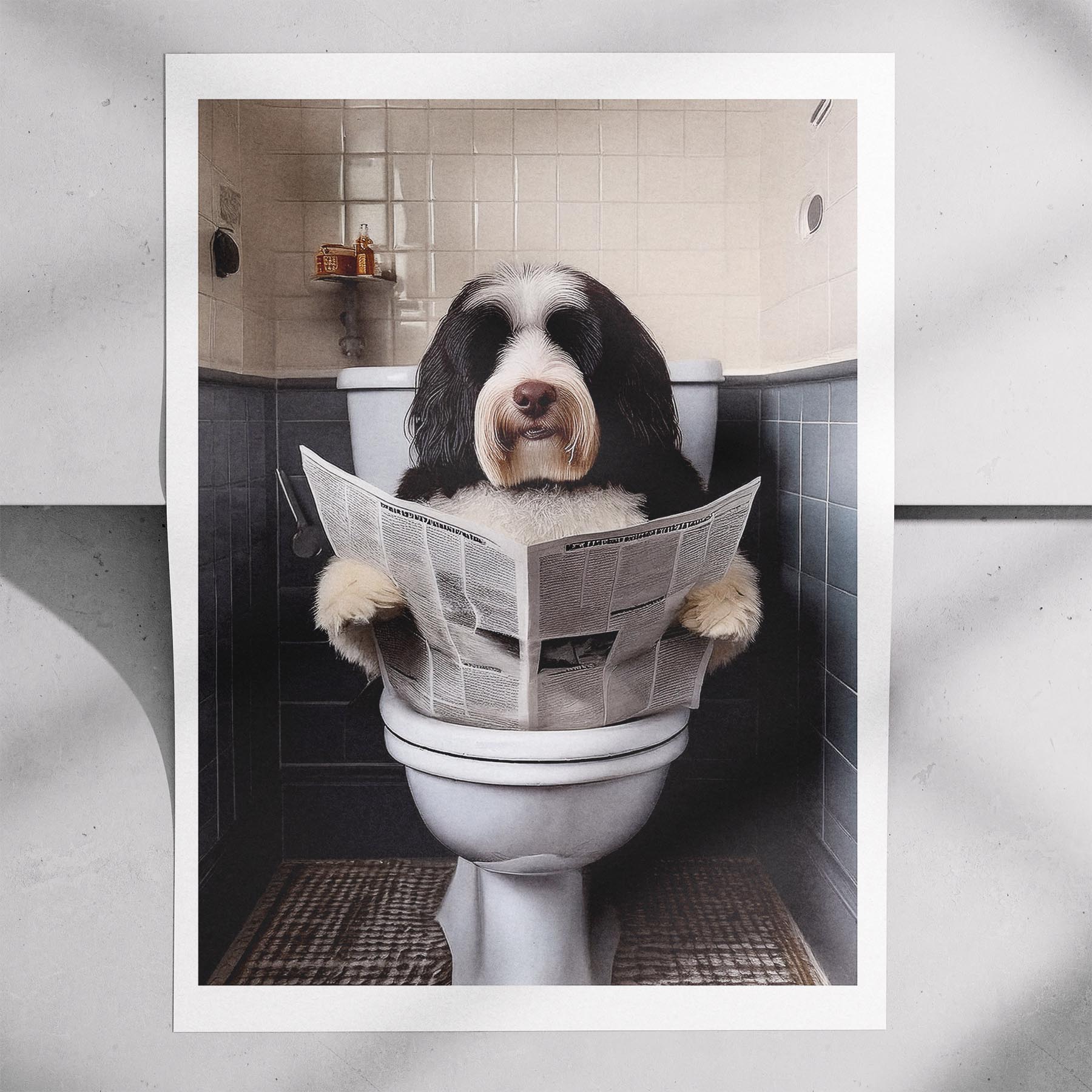 Old English Sheepdog Toilet Humour Dog Series image 7