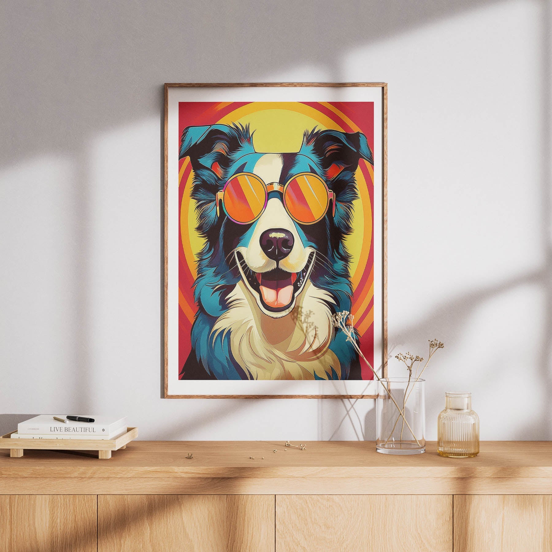 Border Collie In Colourful Sunnies 1 image 8