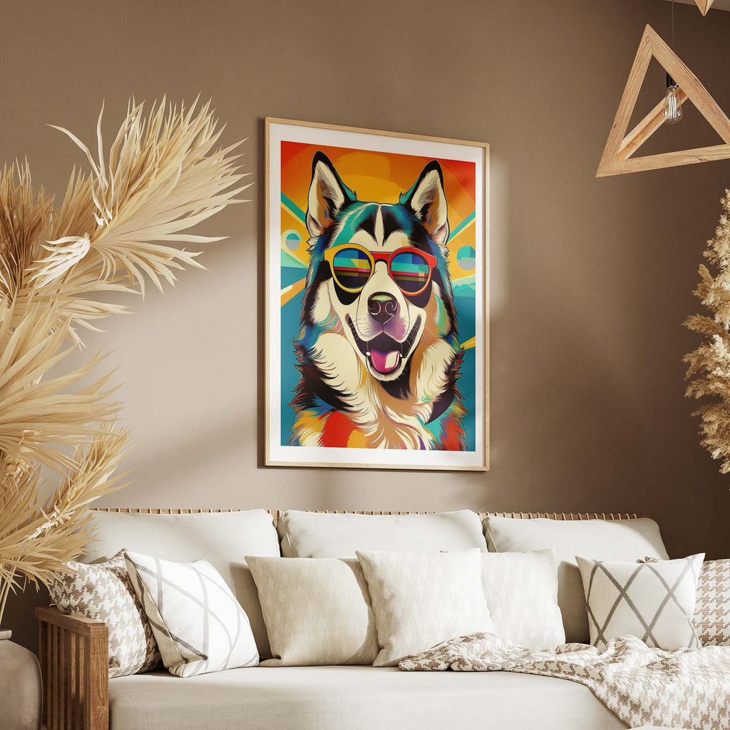 Alaskan Malamute In Colourful Sunnies 1 image 5