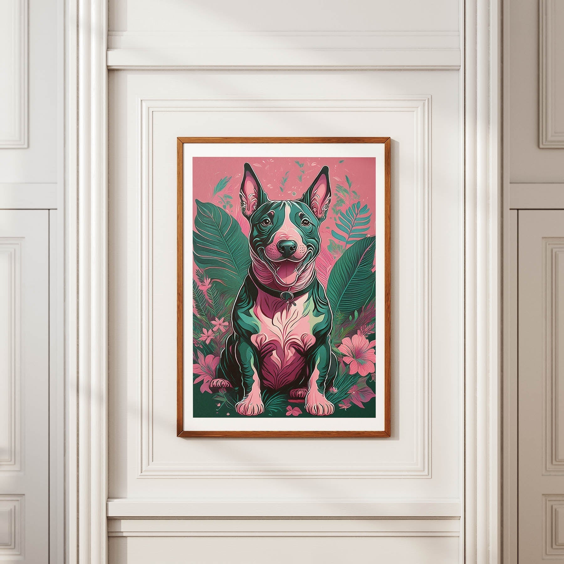 Bull Terrier Flowery Dog image 3