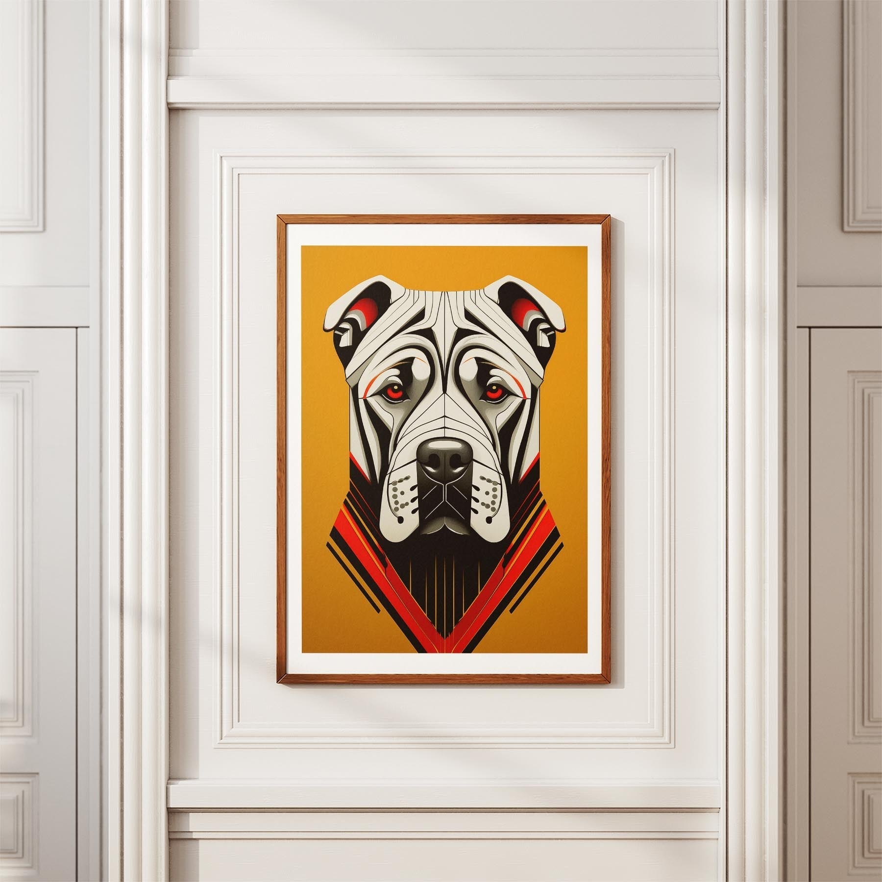 Shar Pei Geometric Orange Series image 3
