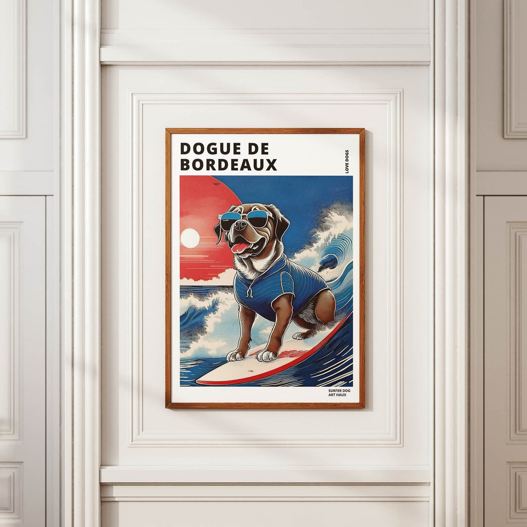 Dogue De Bordeaux Hokosai Surfer Dogs 1 image 2