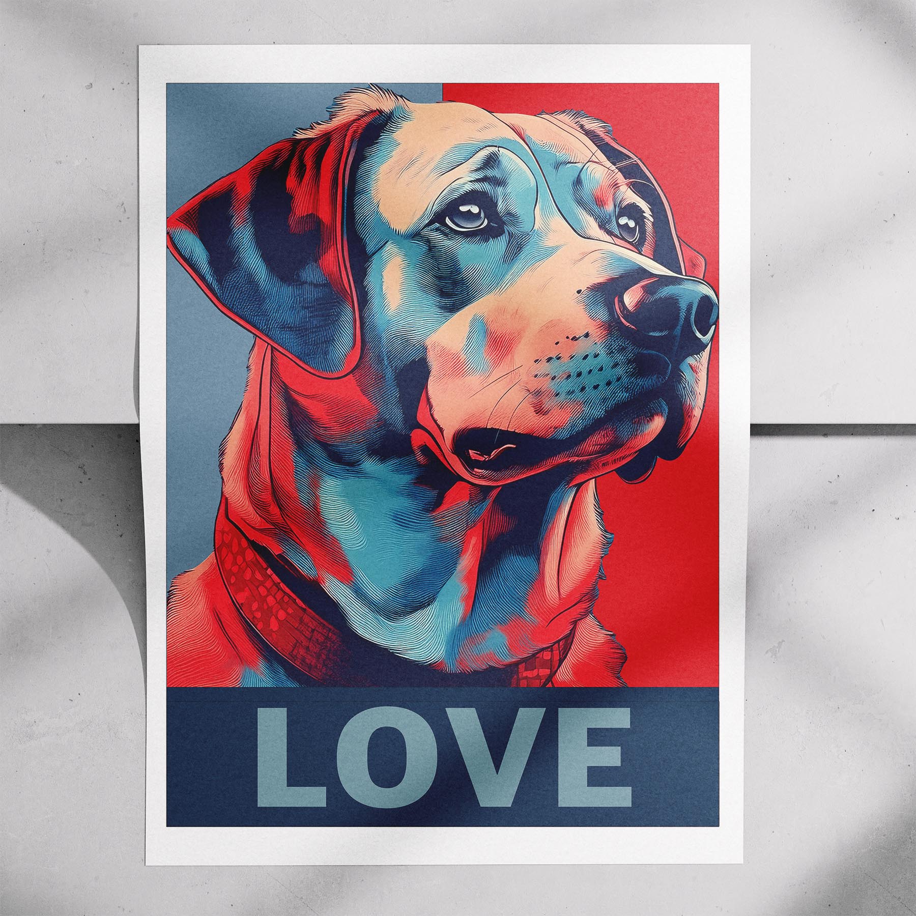 Maremma LOVE Series Inspired by the Obama Poster image 7