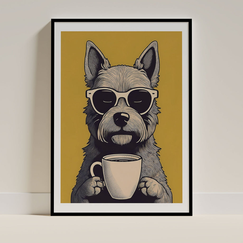Australlian Terrier Chillin Coffee Dog image 0