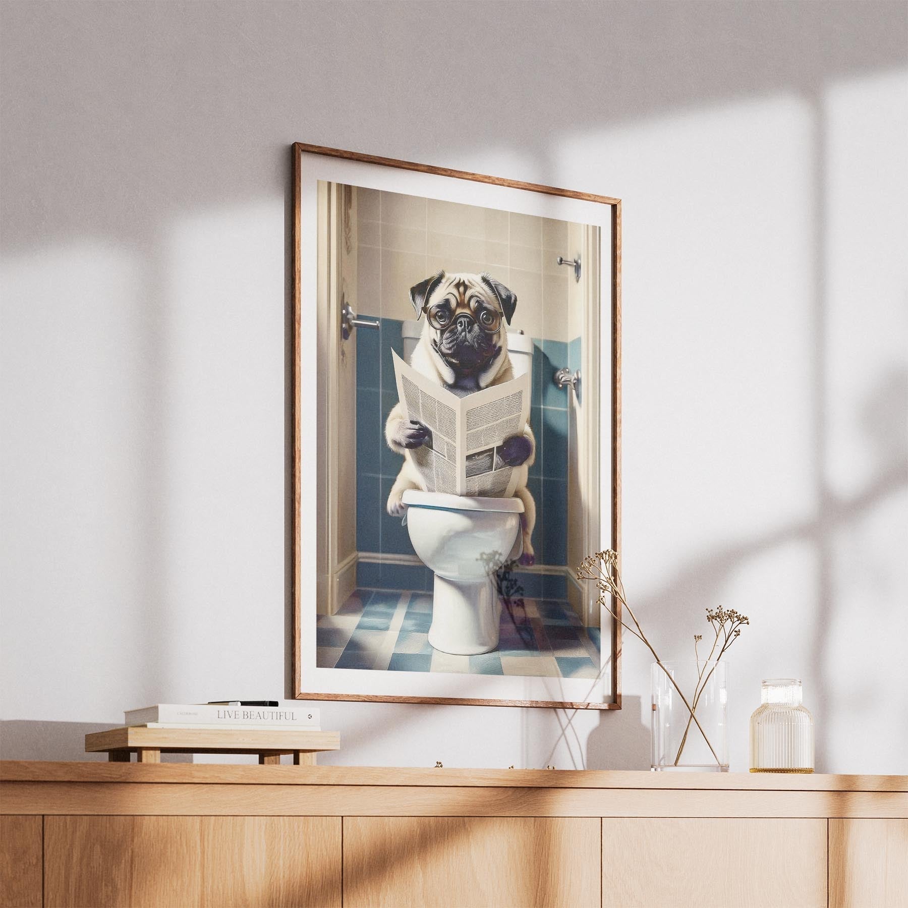 Pug Toilet Humour Dog Series 1 image 5