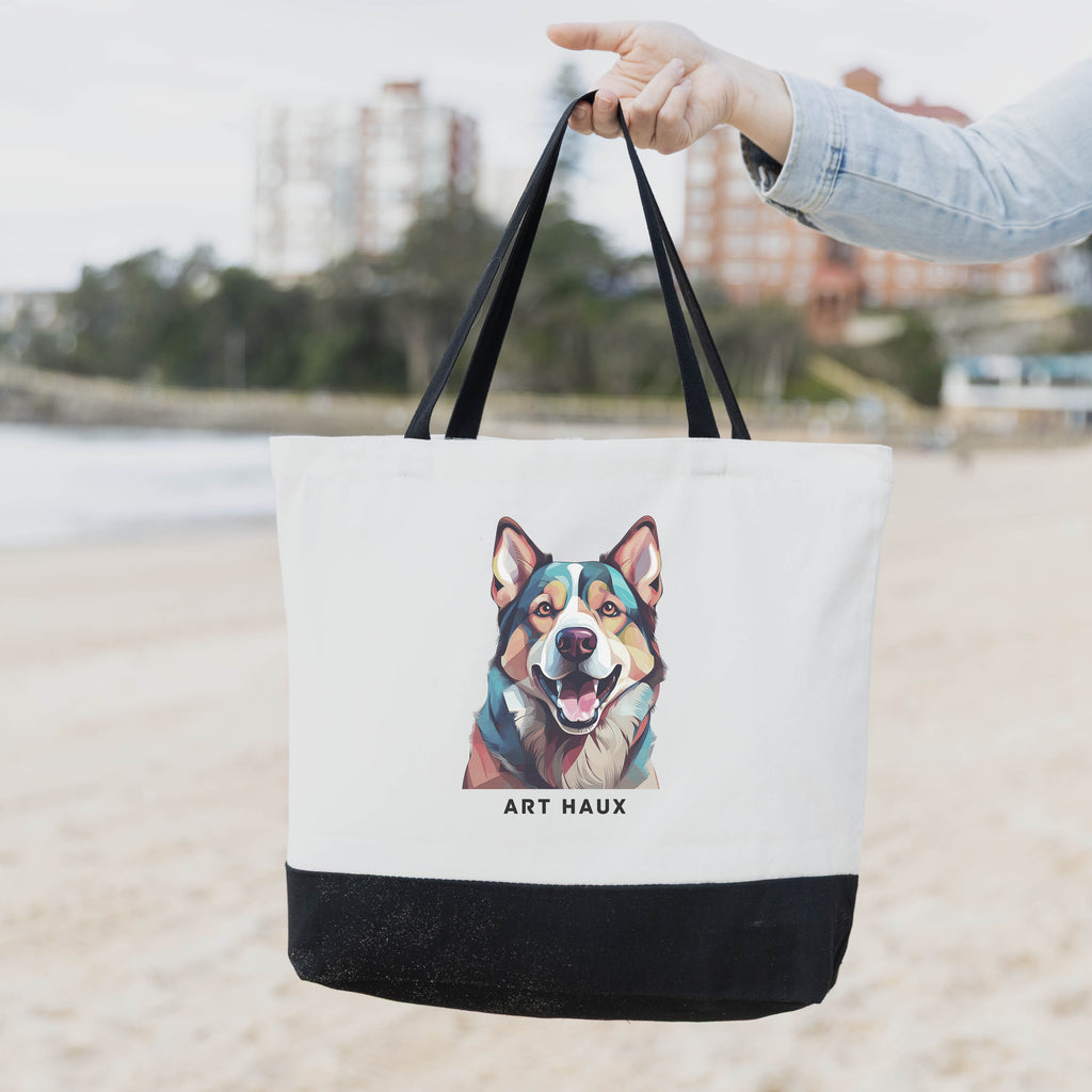 Siberian Husky Chic Graphic Art Bag image 1