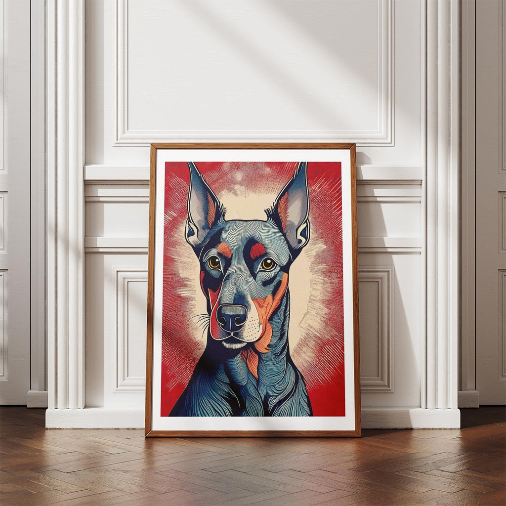 Doberman Hokusai Japanese Inspired Dog Series image 4