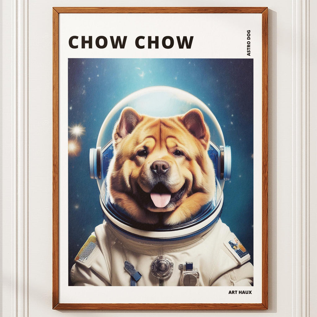 Chow Chow Astronaut Dog Series with Text Astro Dog image 10