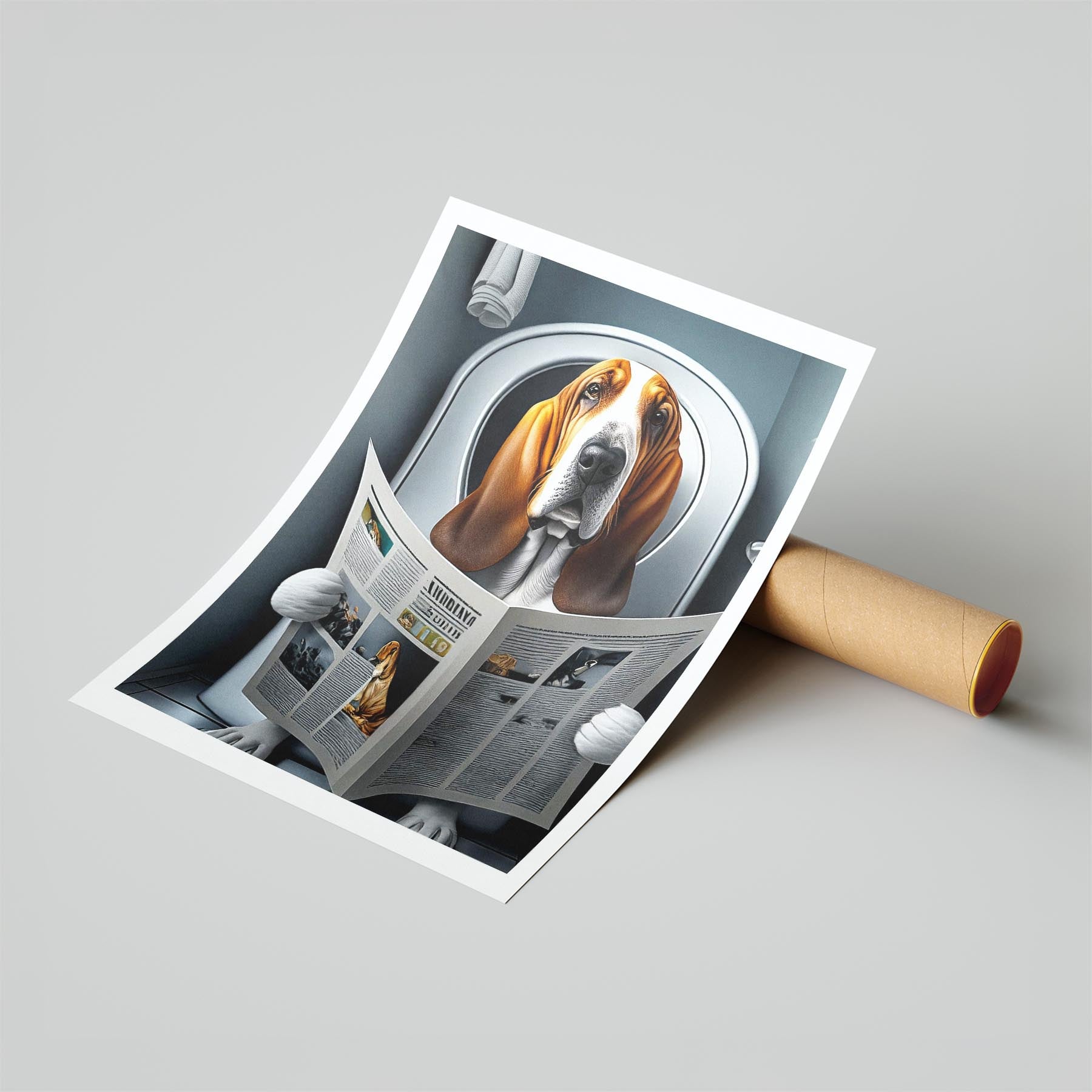 Bloodhound Toilet Humour Dog Series image 6