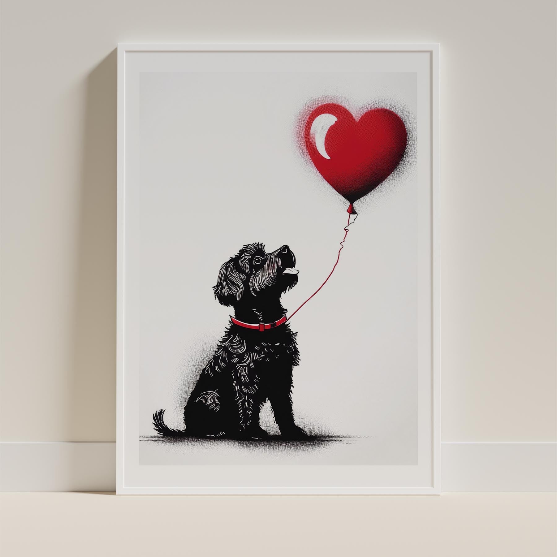 Bichon Frise DOGSY Series inspired by the Art of Banksy image 9