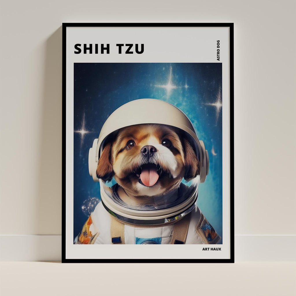 Shih Tzu Astronaut Dog Series with Text Astro Dog image 11