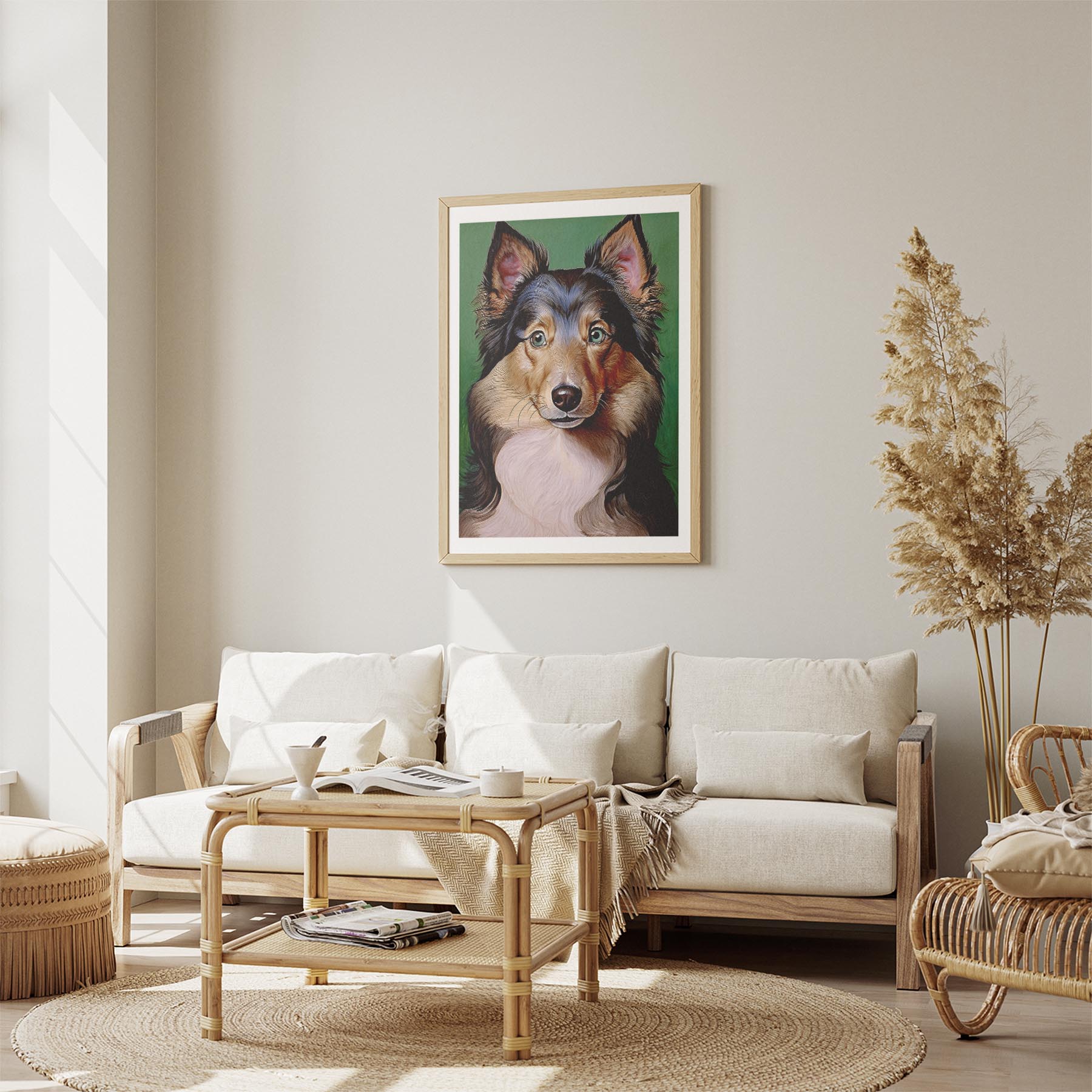 Shetland Sheepdog Green Painted Series image 2