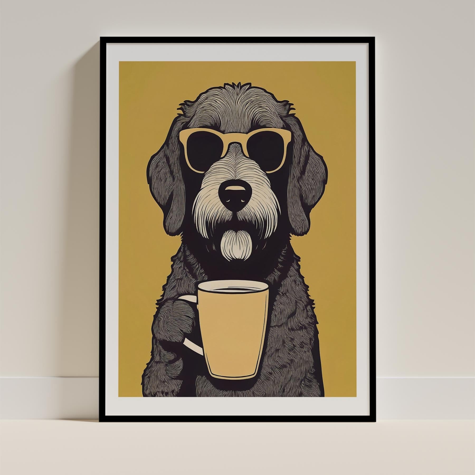 Labradoodle Chillin Coffee Dog image 11