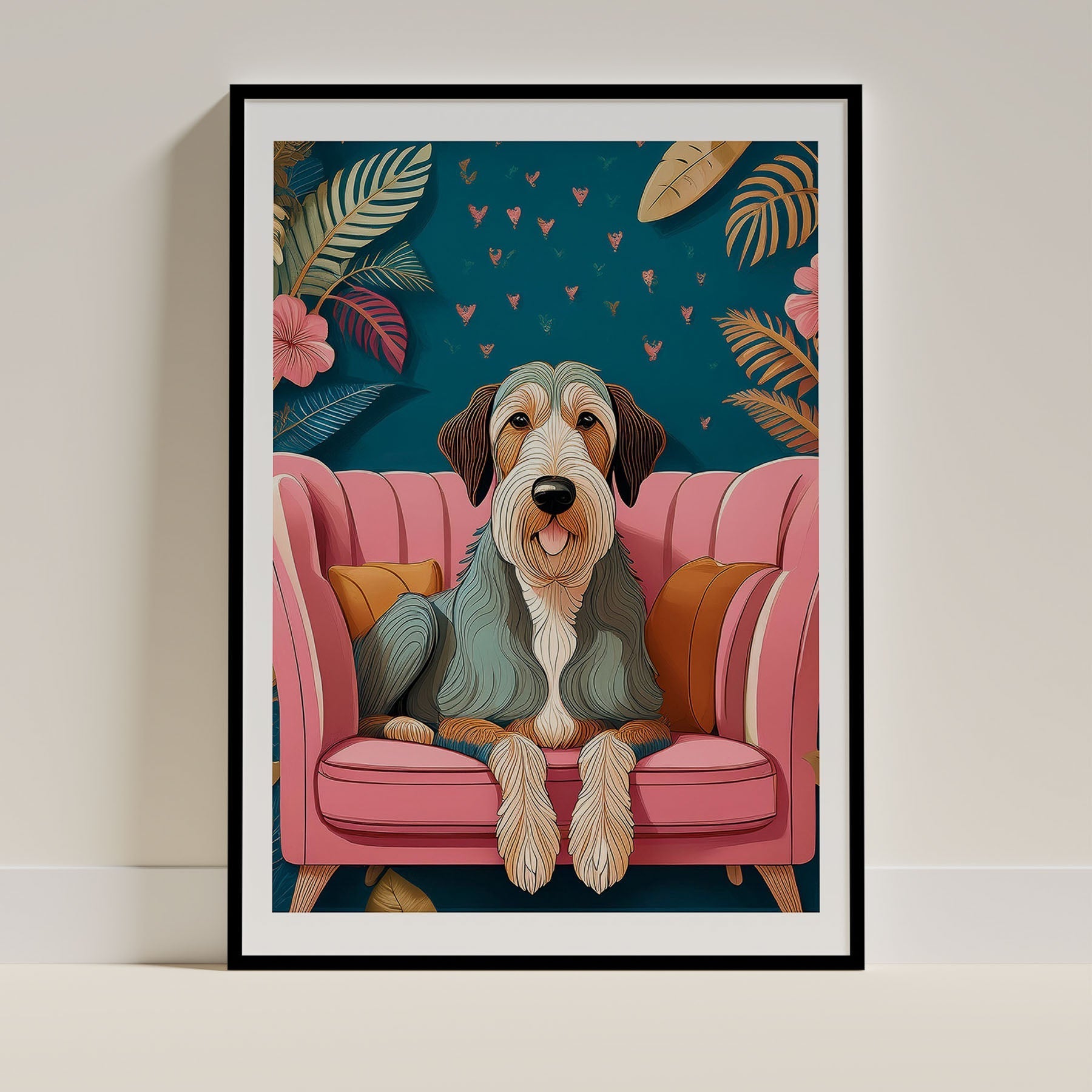 Irish Wolfhound Dog Art Print Unframed | 11 Unique Designs | Wall Art Gift for Dog Lovers - Image 8 | Dogsy & Co